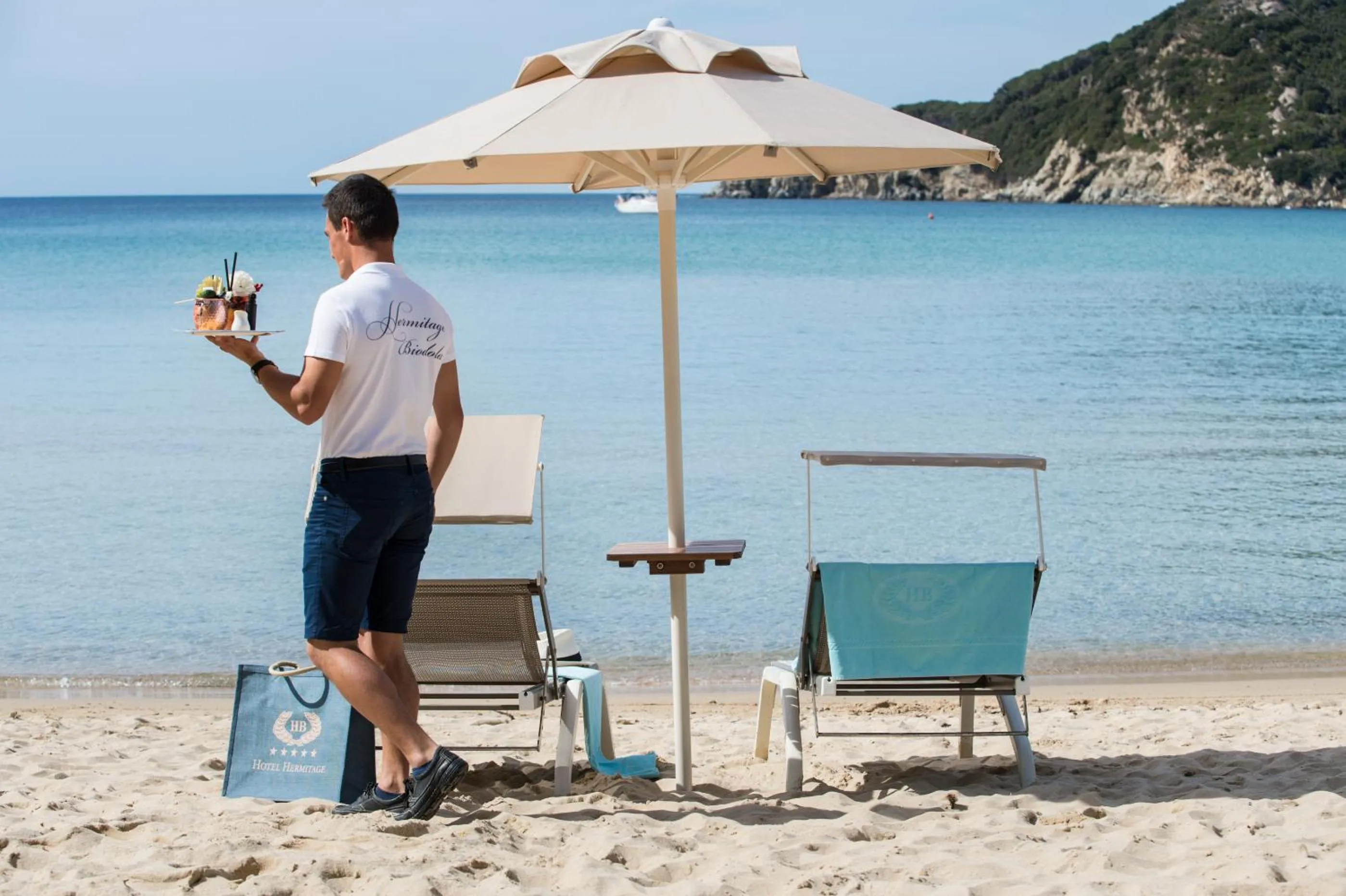 Beach in Hotel Hermitage