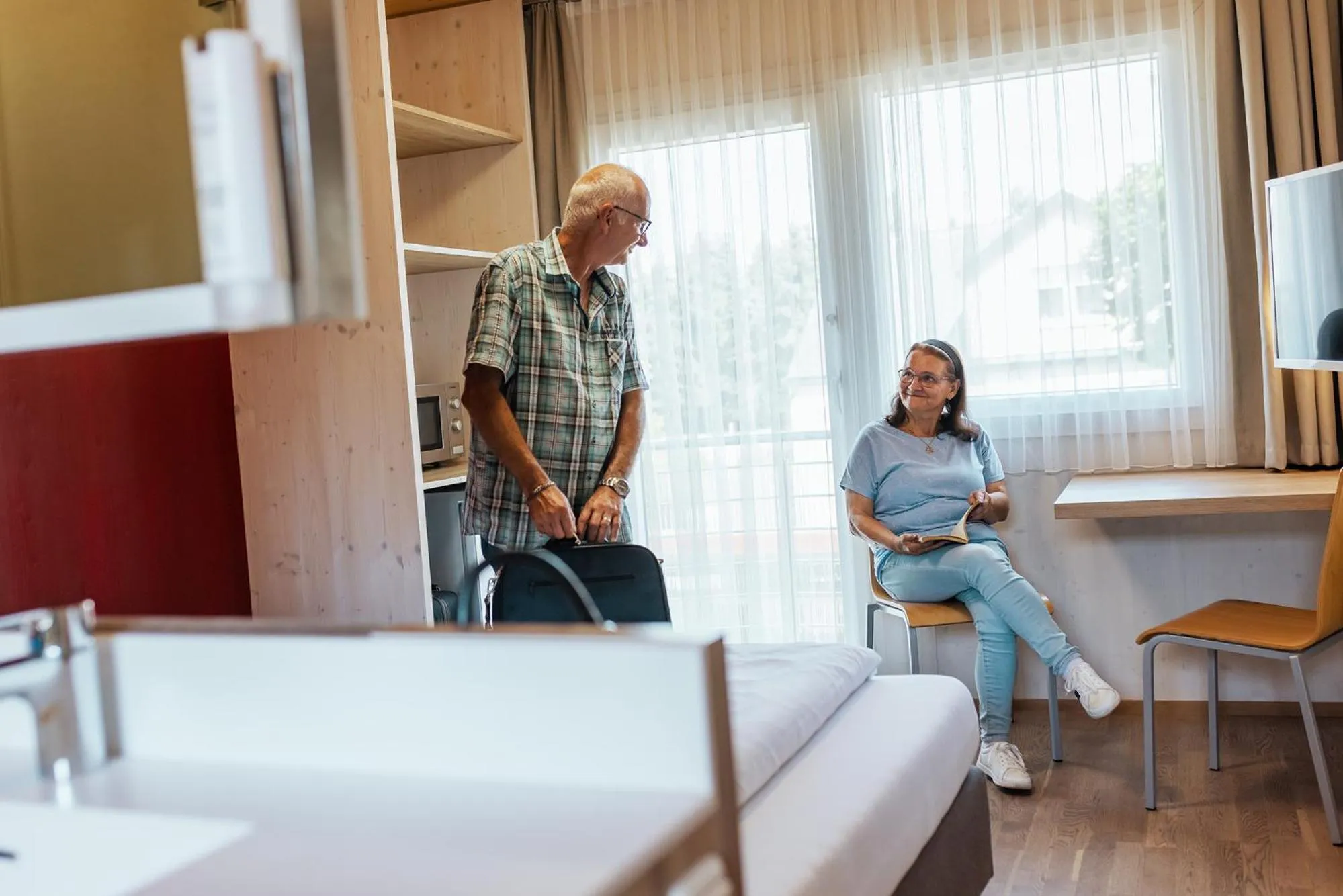 Bed in Gästehaus Aquilin
