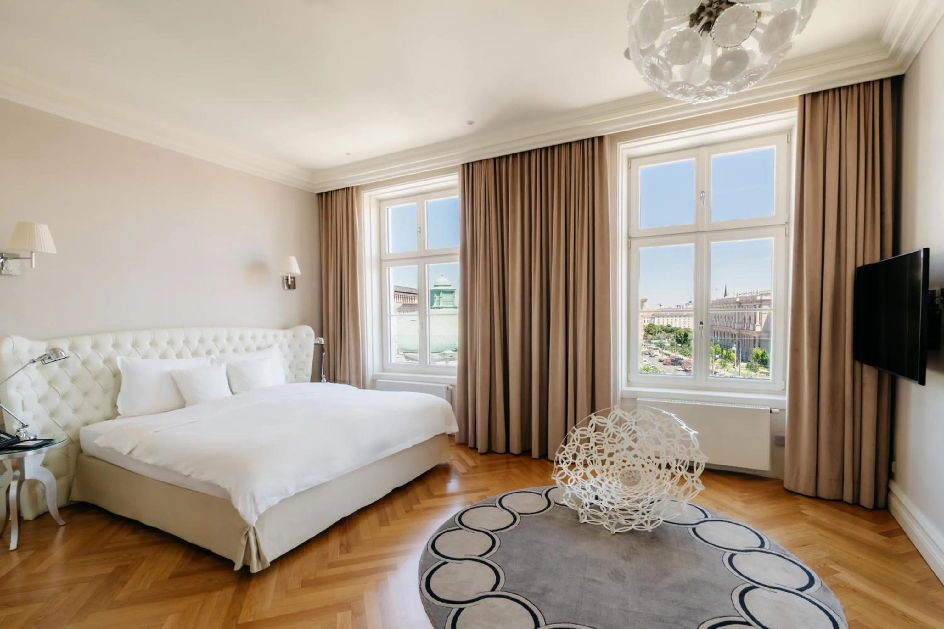 Bedroom, Bed in Hotel Sans Souci, Vienna