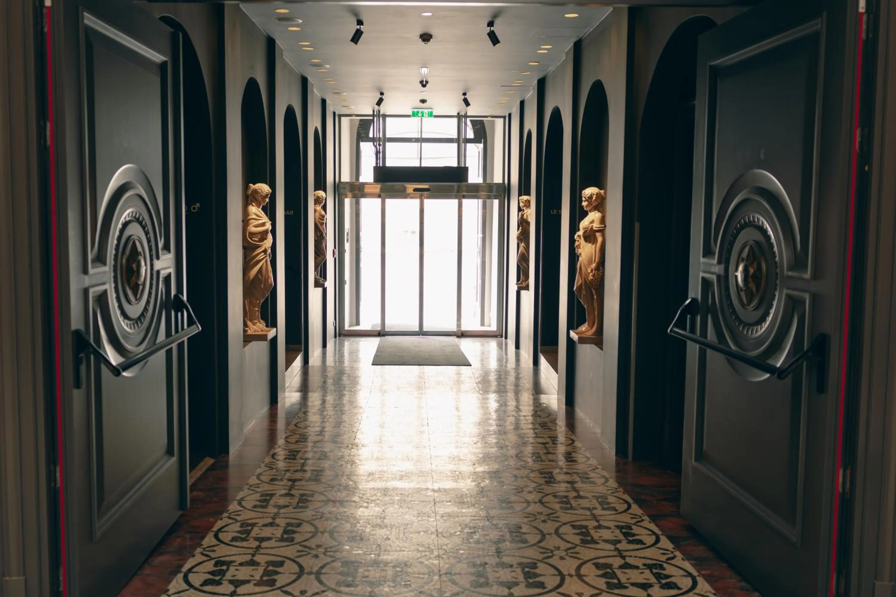 Decorative detail in Hotel Sans Souci, Vienna