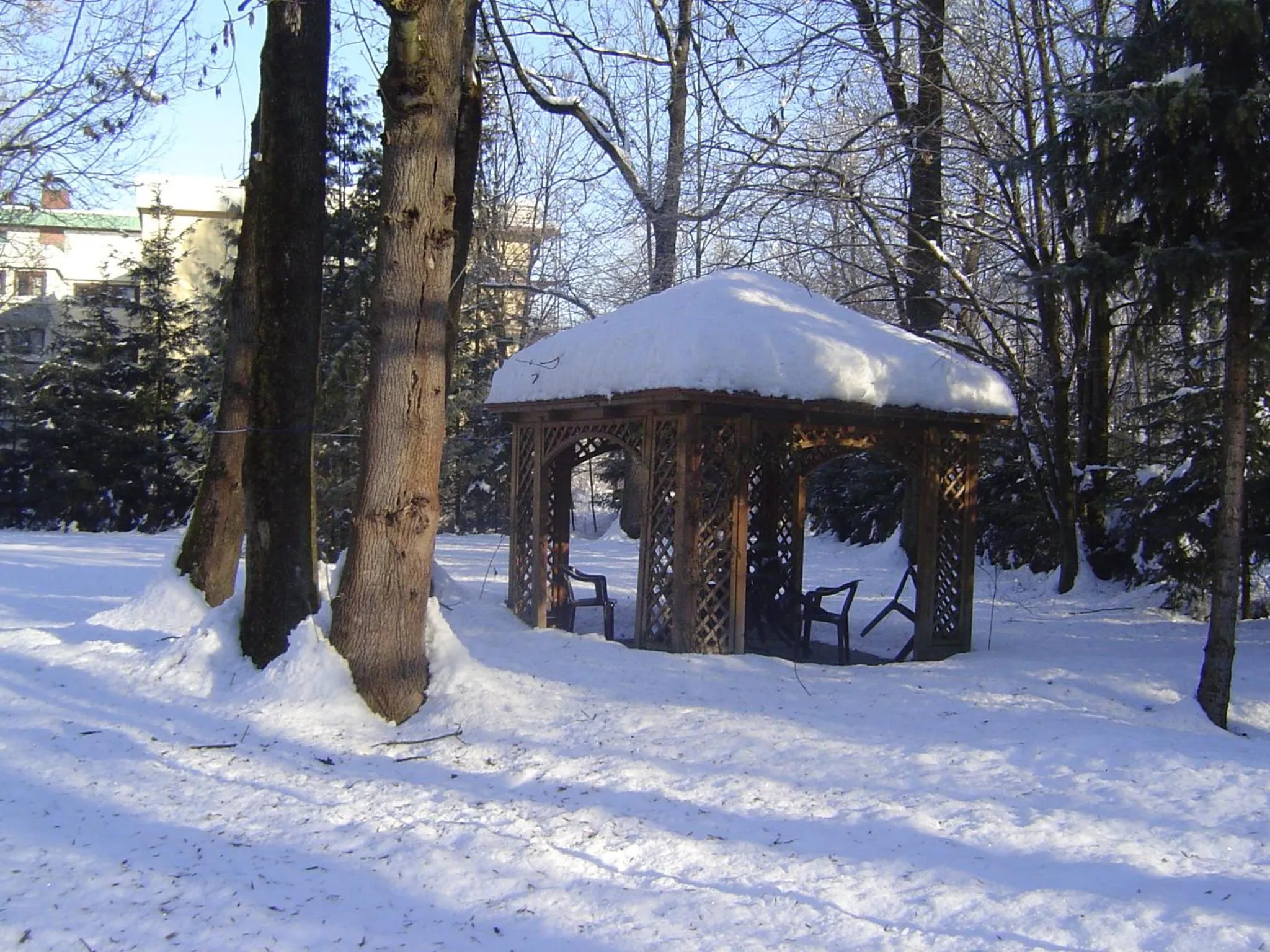 Garden in Eduard-Heinrich-Haus, Hostel