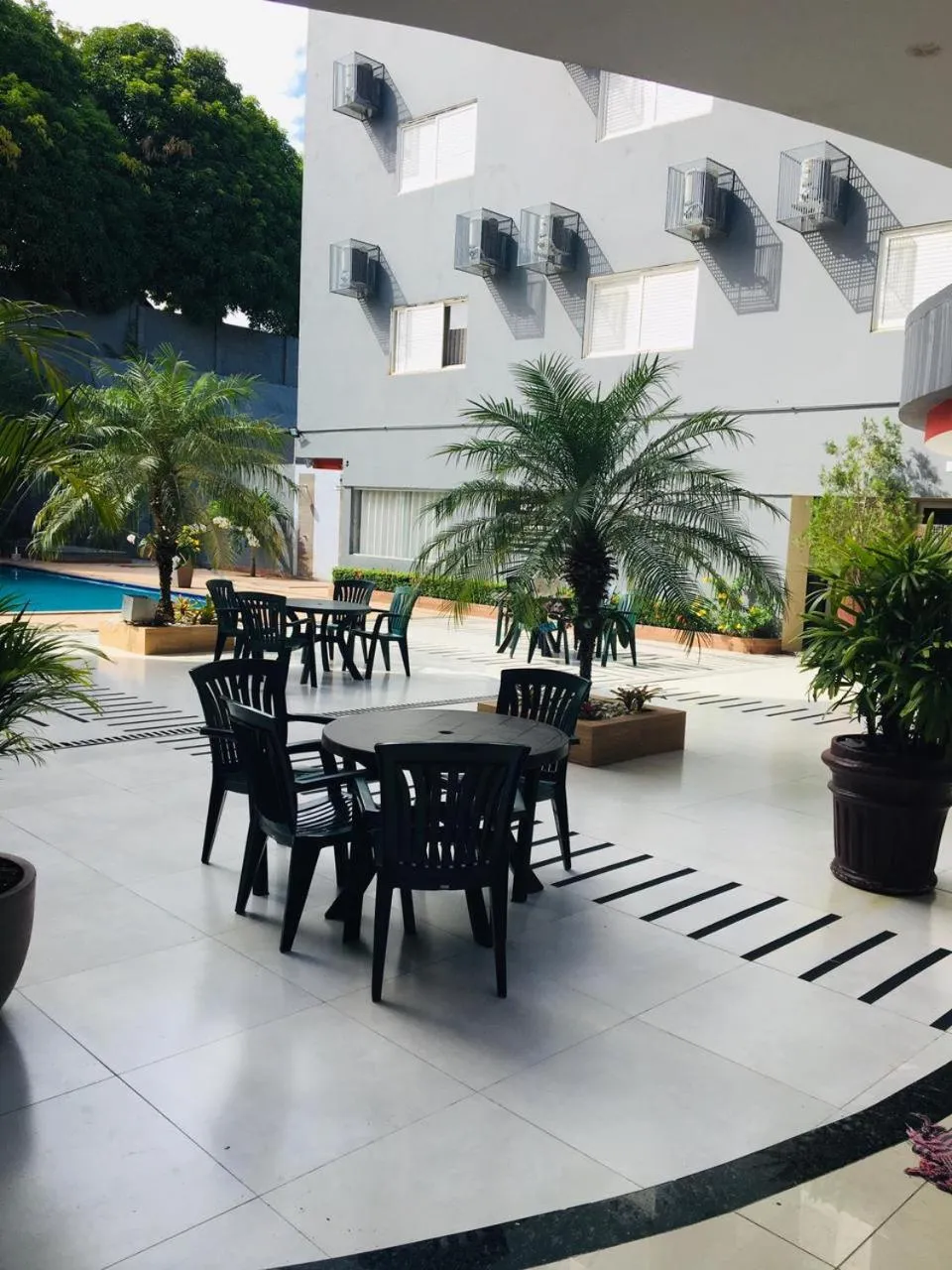 Patio in Golden Ville Hotel