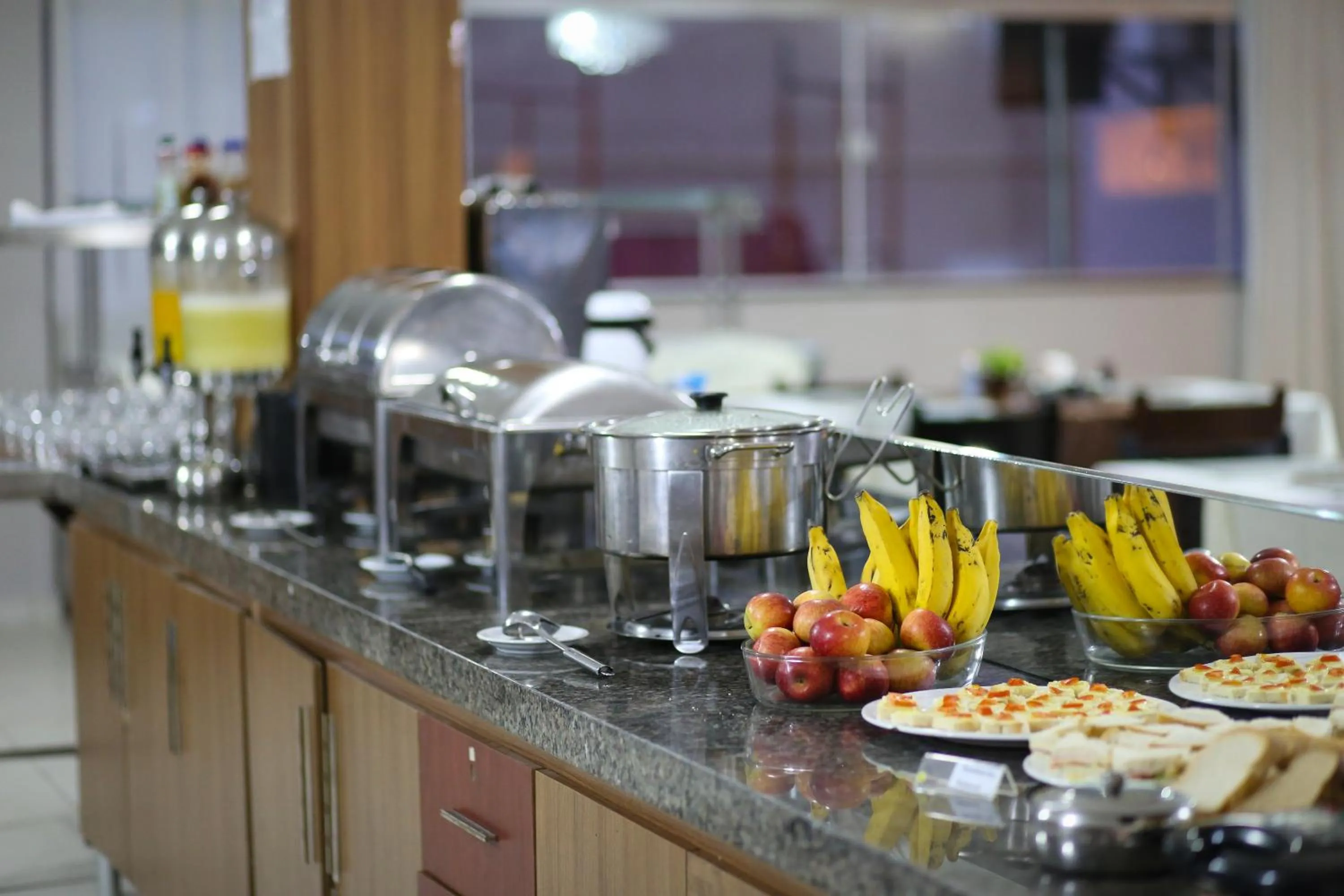 Buffet breakfast in Golden Ville Hotel