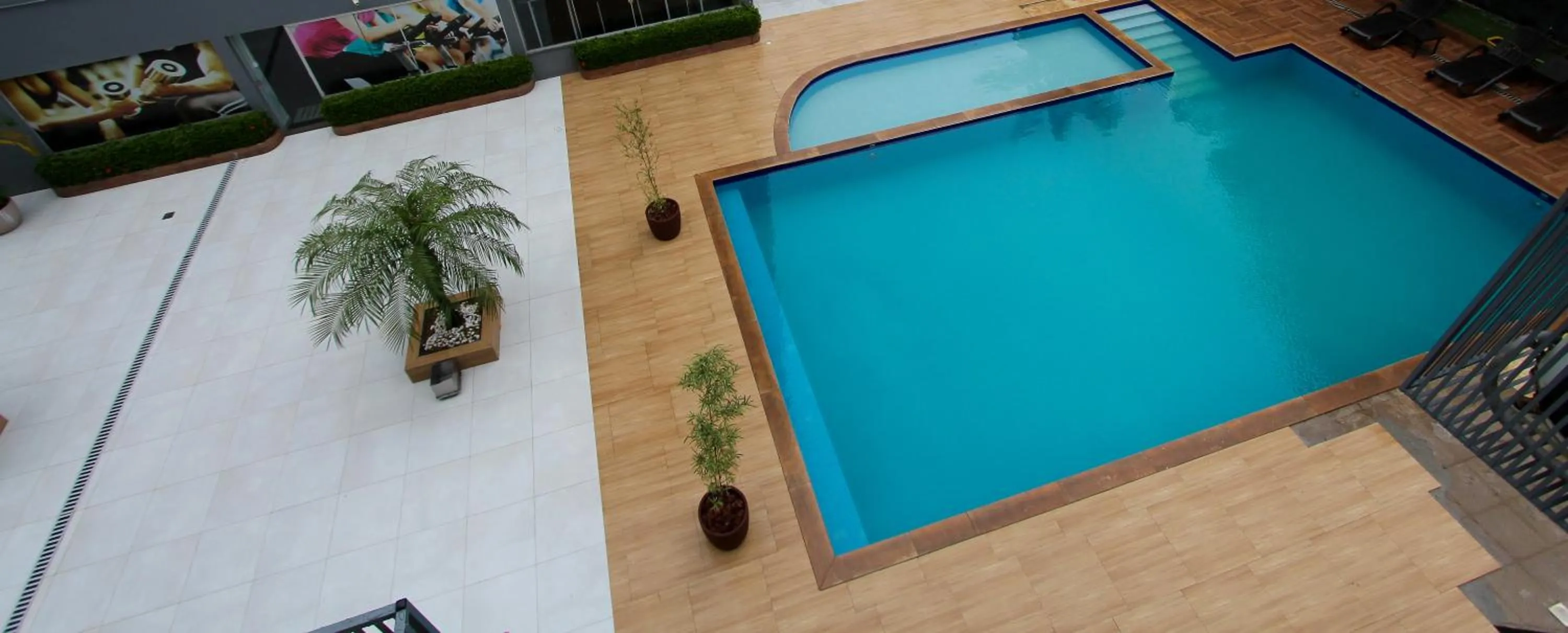 Pool view in Golden Ville Hotel