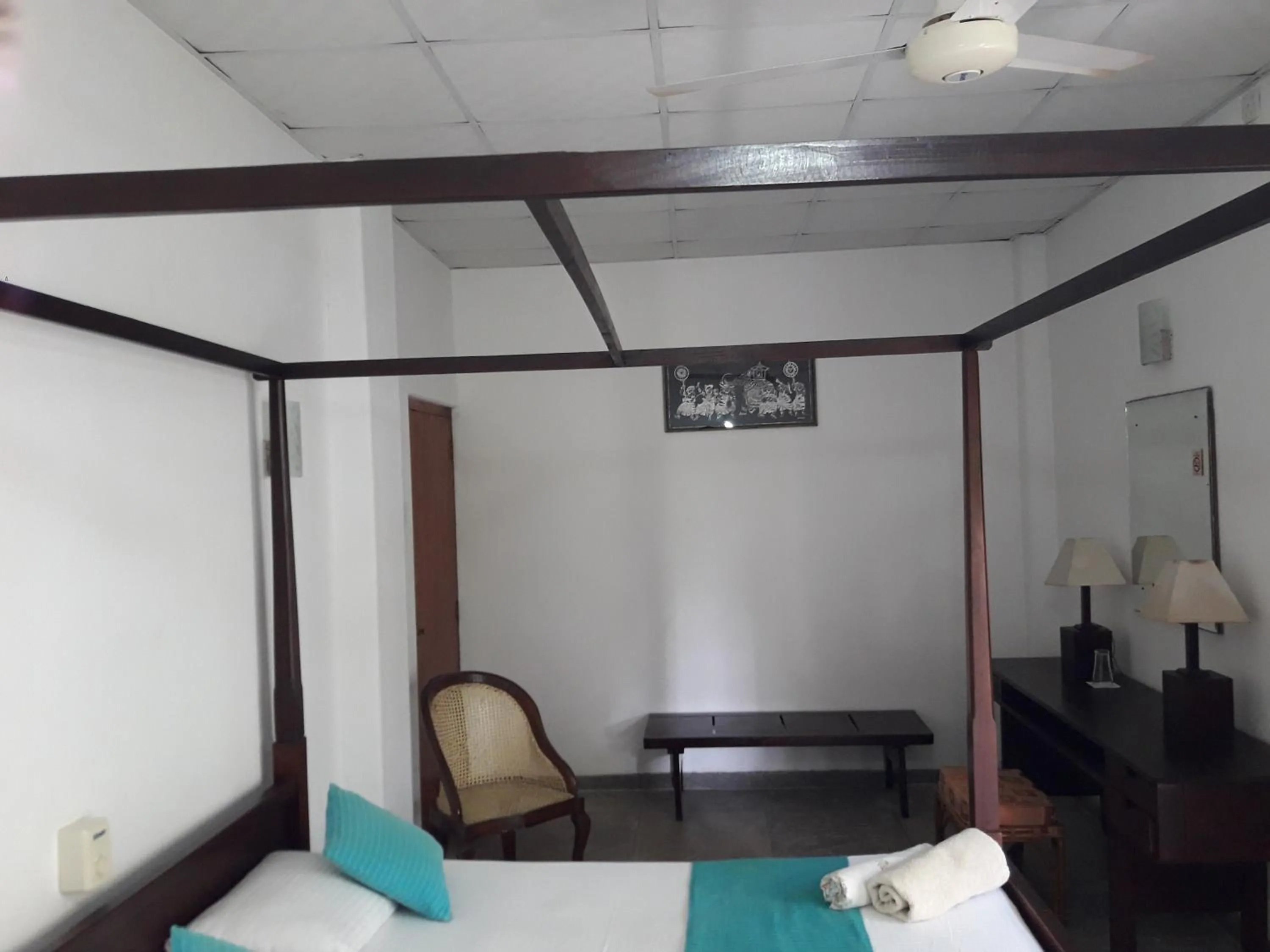 Seating area, Bed in Sea Front Hikkaduwa