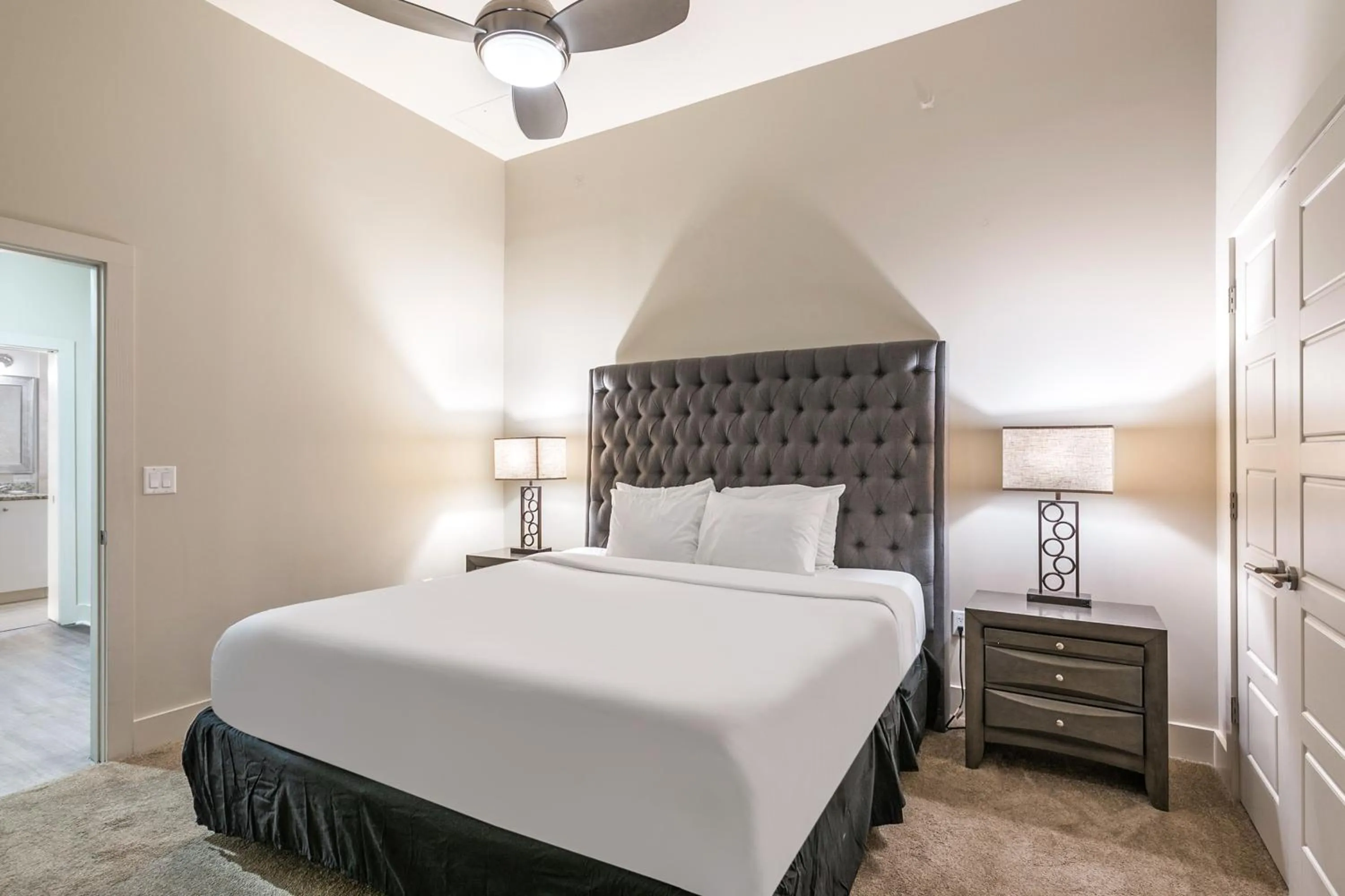 Bedroom, Bed in Modern & Fully Furnished Apartments in the Heart of the City