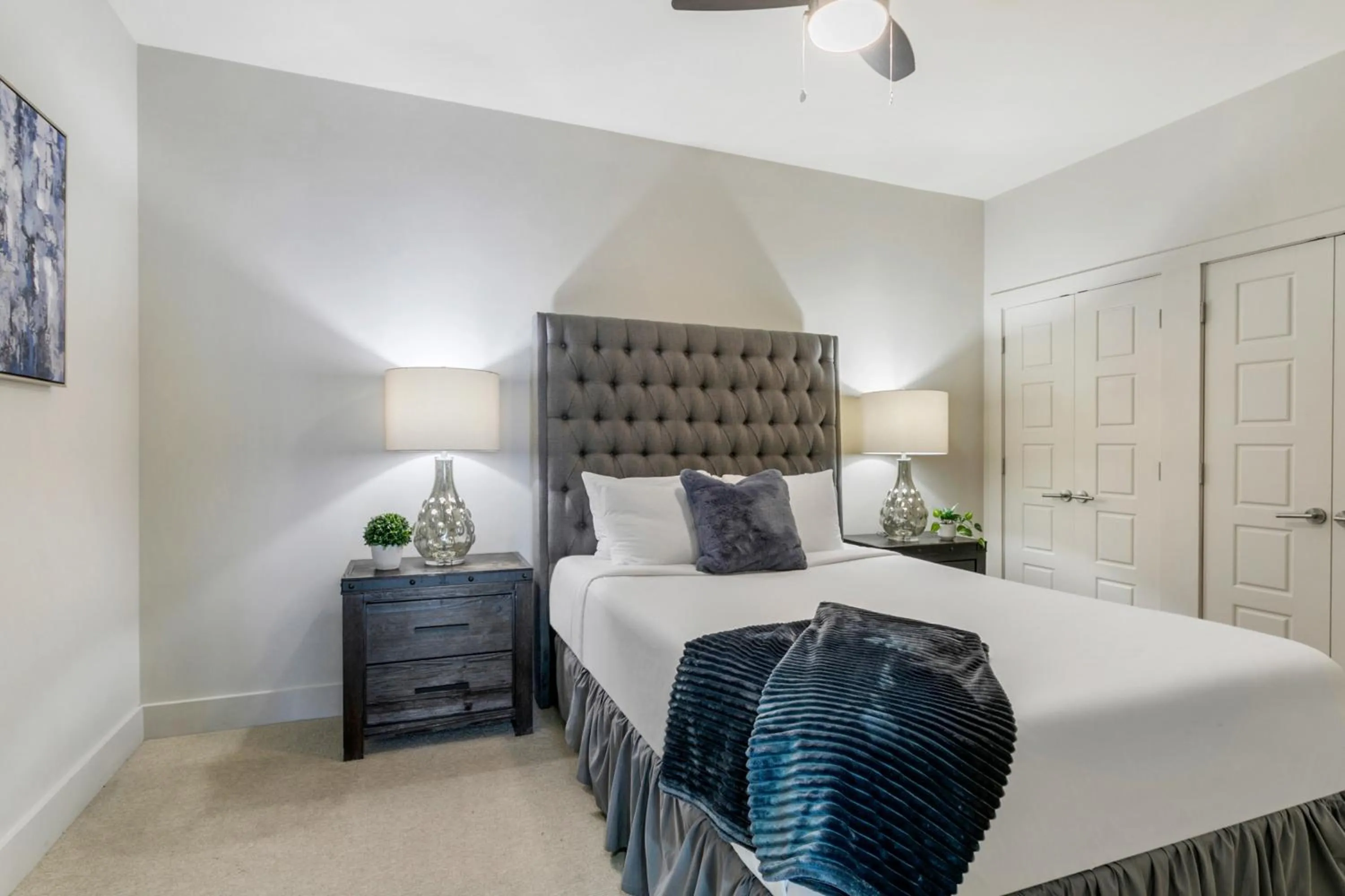 Bedroom, Bed in Modern & Fully Furnished Apartments in the Heart of the City