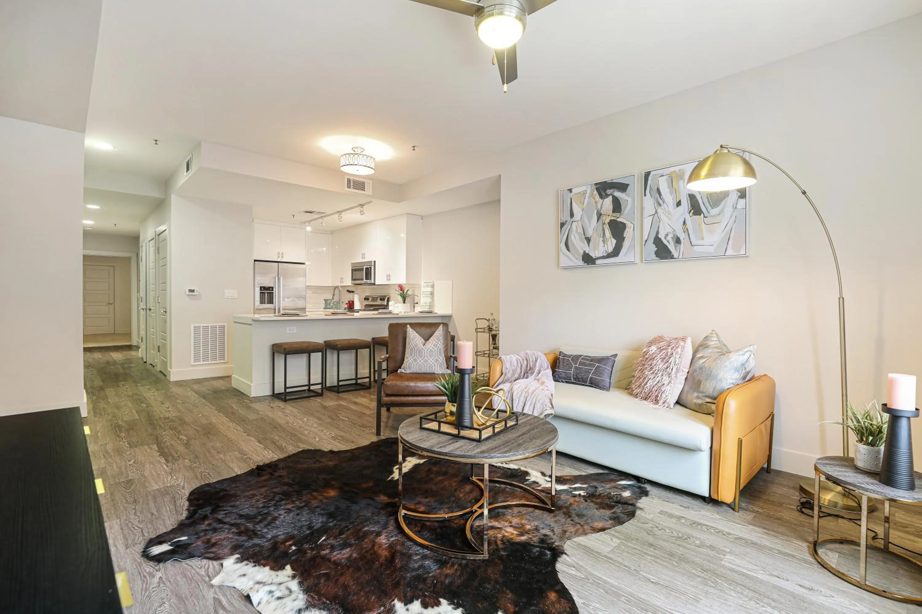 Living room in Modern & Fully Furnished Apartments in the Heart of the City