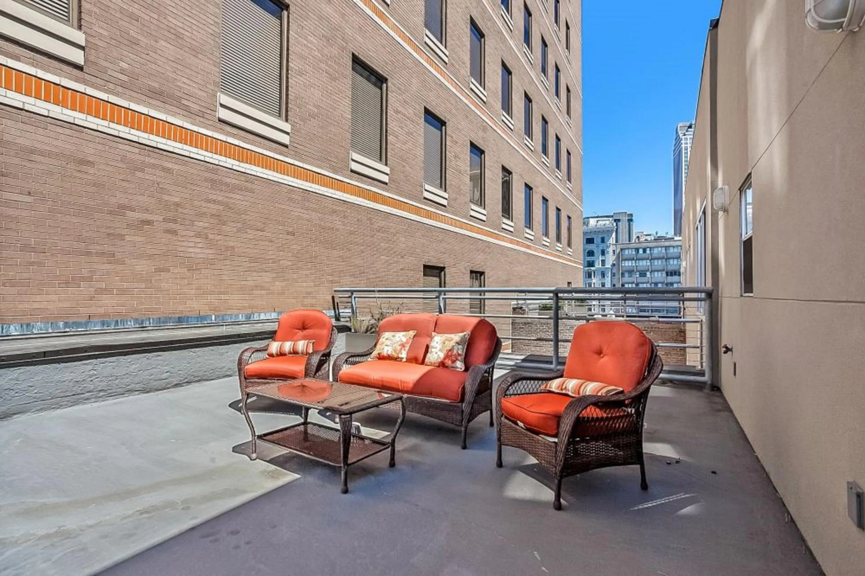 Balcony/Terrace in Modern & Fully Furnished Apartments in the Heart of the City