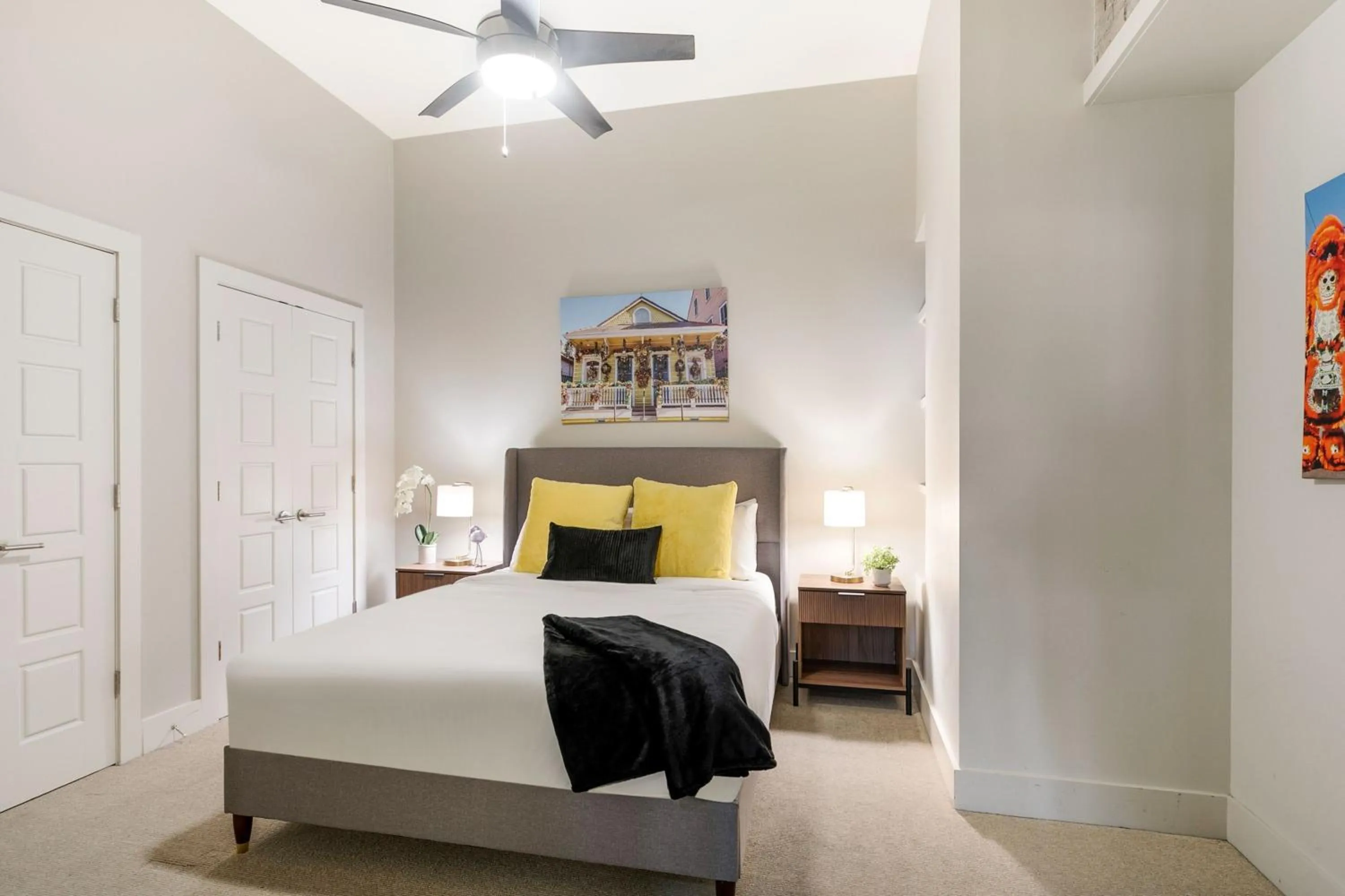 Bedroom, Bed in Modern & Fully Furnished Apartments in the Heart of the City