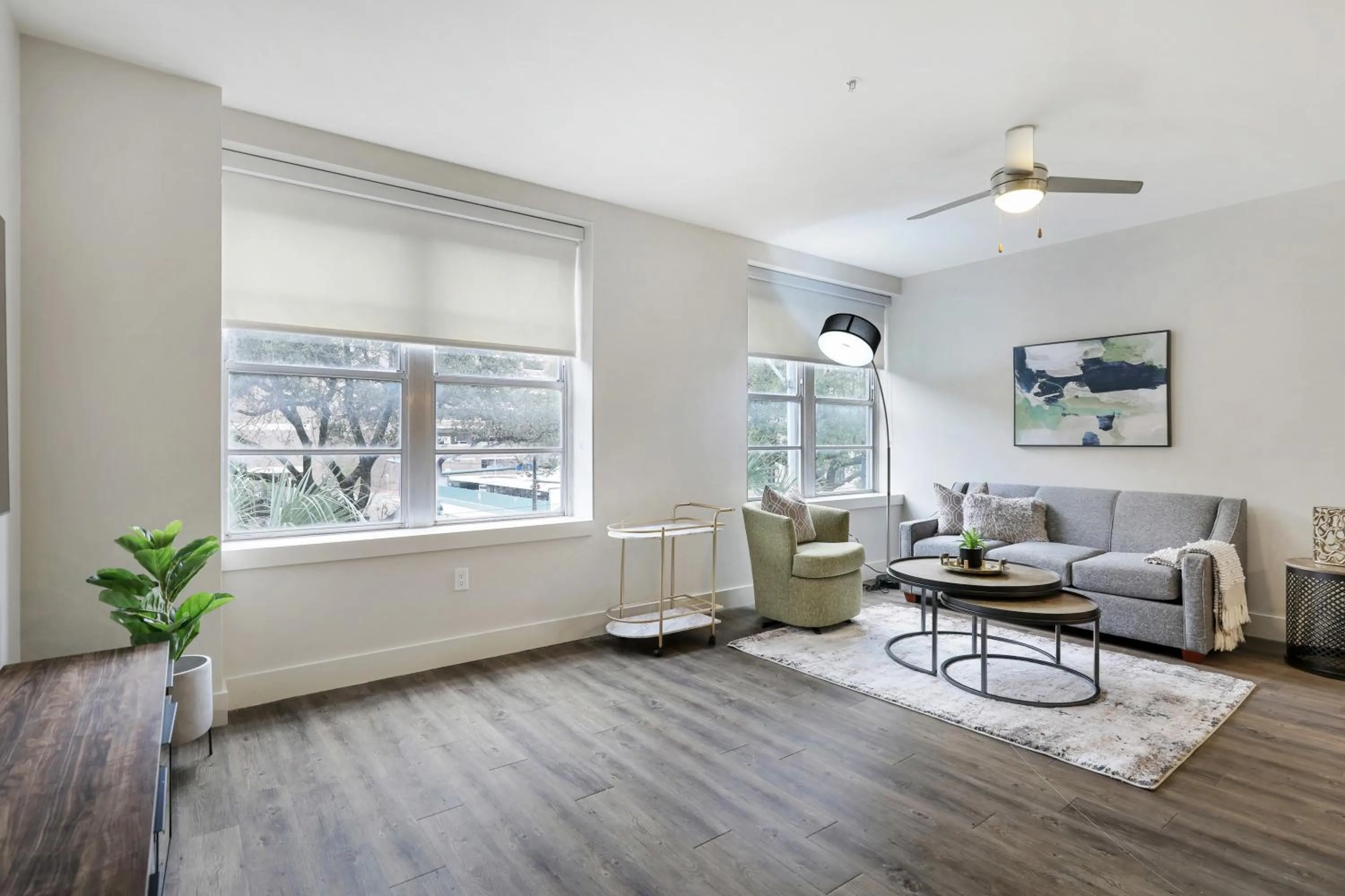 Living room in Modern & Fully Furnished Apartments in the Heart of the City