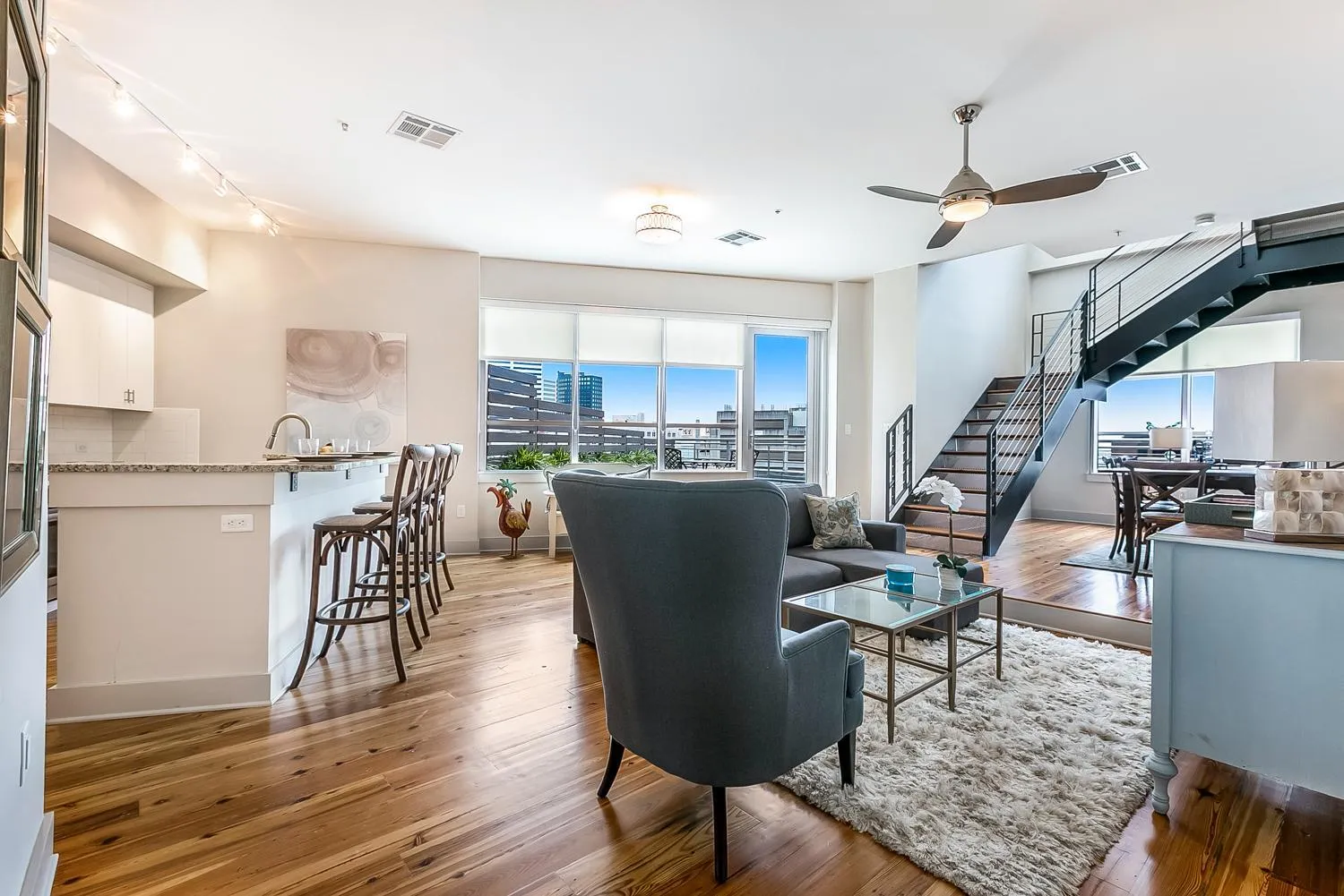 Living room in Modern & Fully Furnished Apartments in the Heart of the City