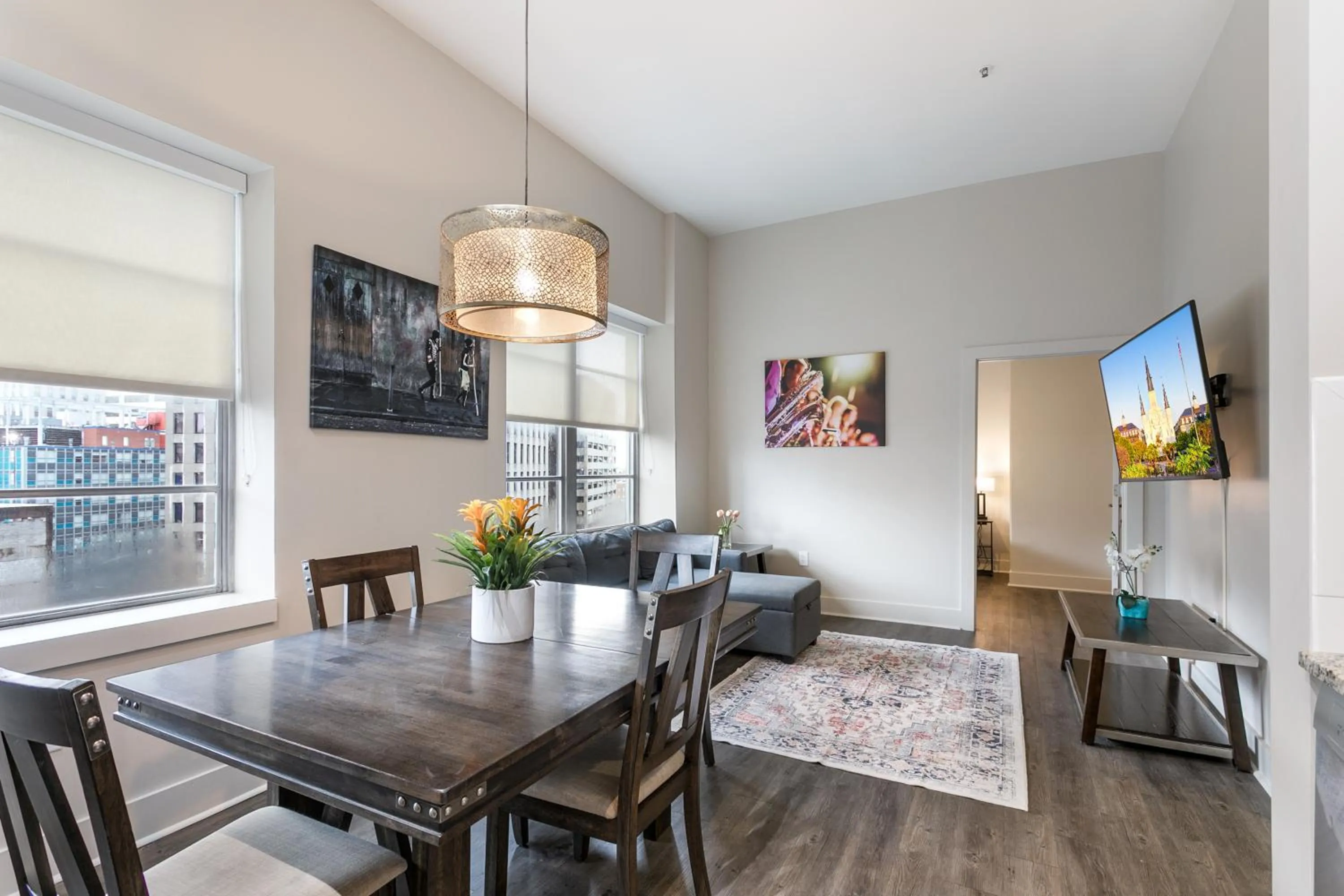 Living room in Modern & Fully Furnished Apartments in the Heart of the City