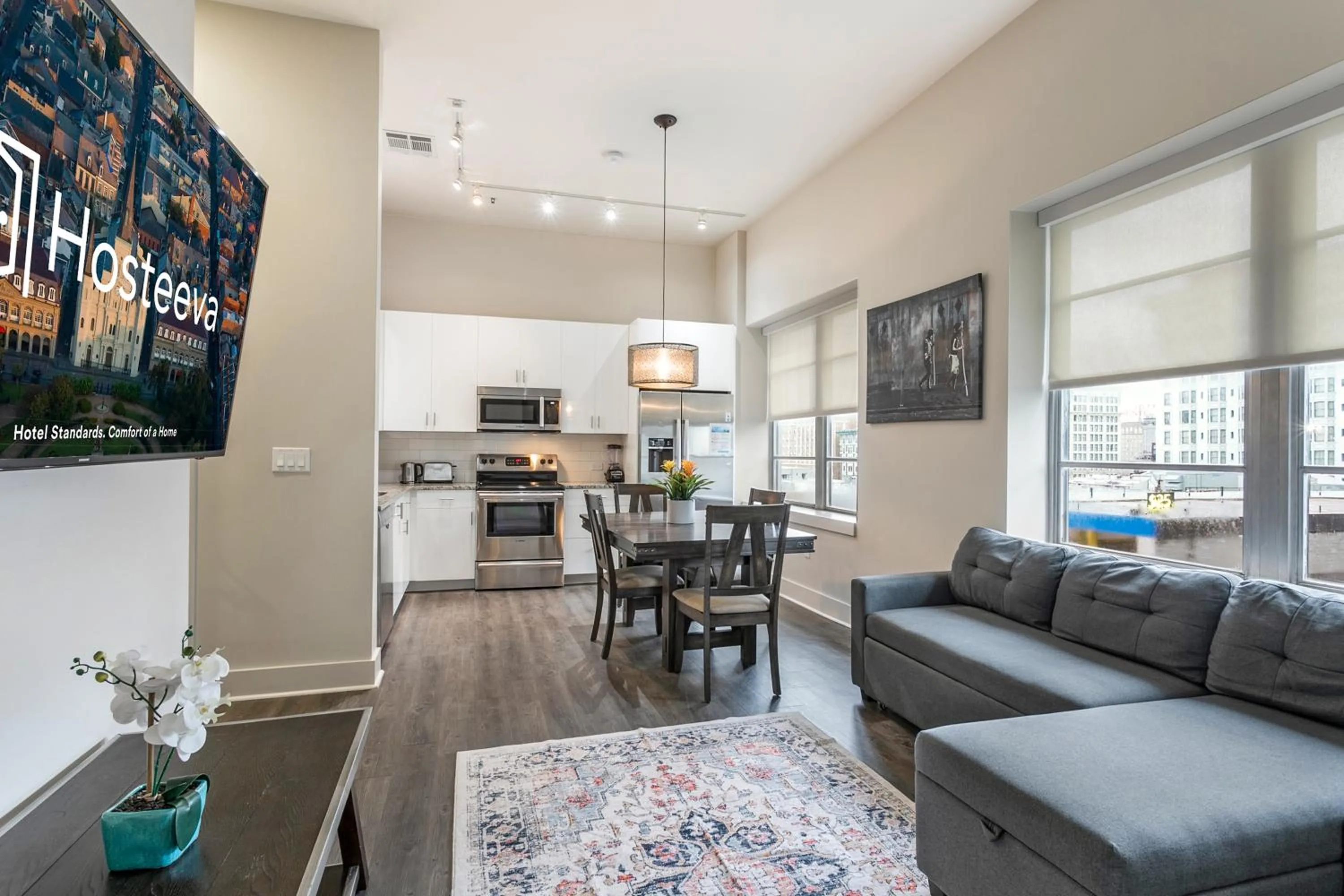 Living room in Modern & Fully Furnished Apartments in the Heart of the City