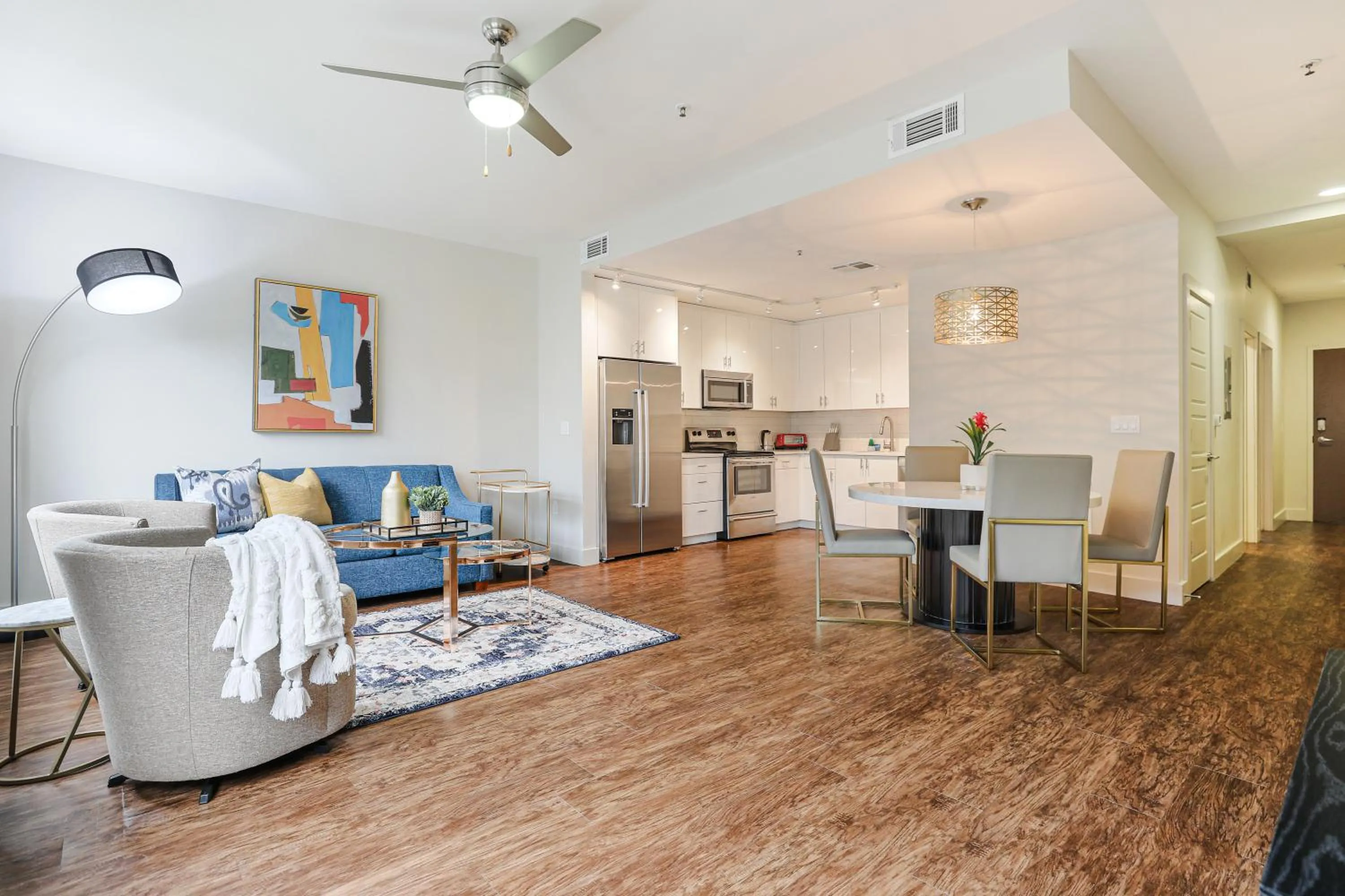 Living room in Modern & Fully Furnished Apartments in the Heart of the City