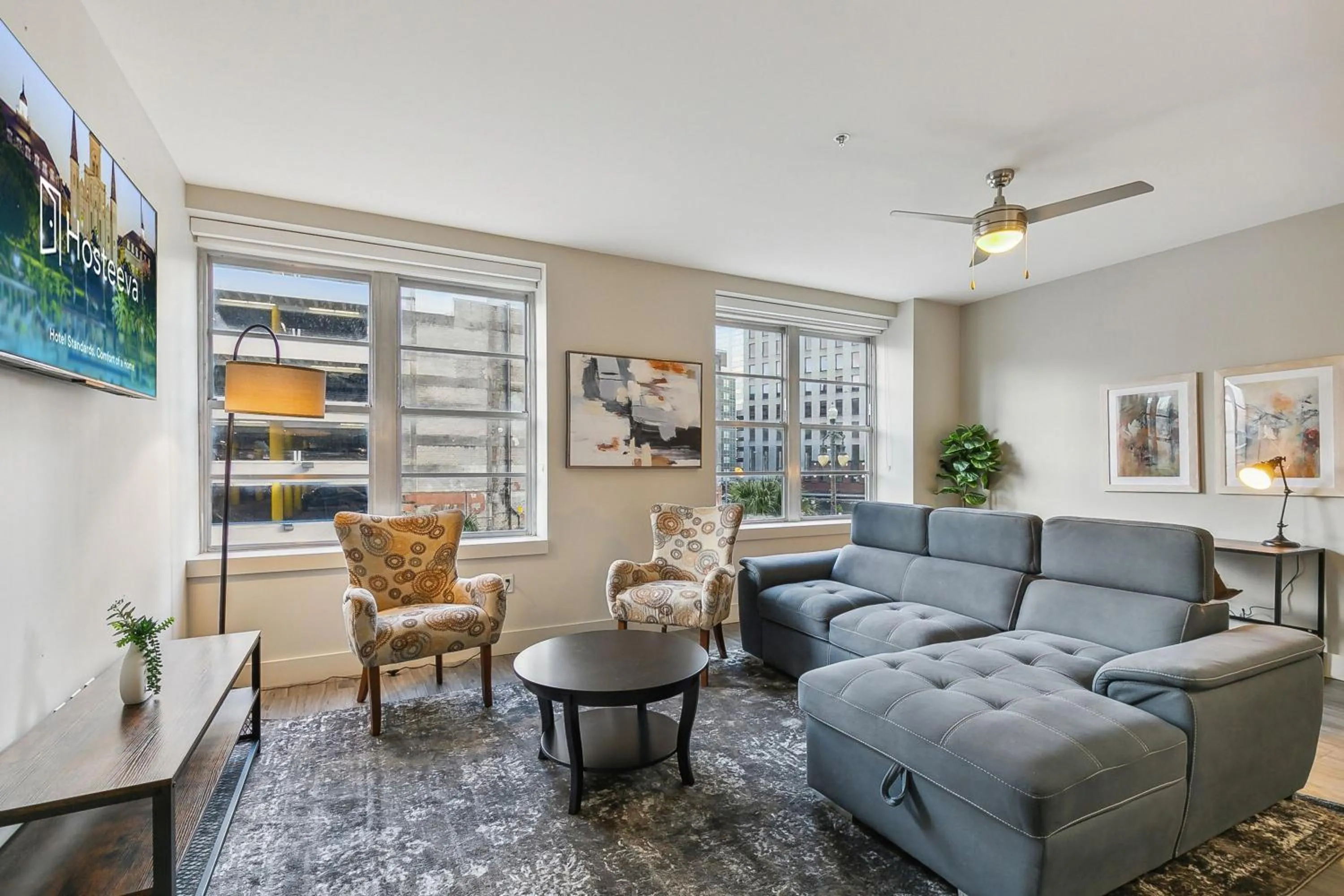 Living room in Modern & Fully Furnished Apartments in the Heart of the City