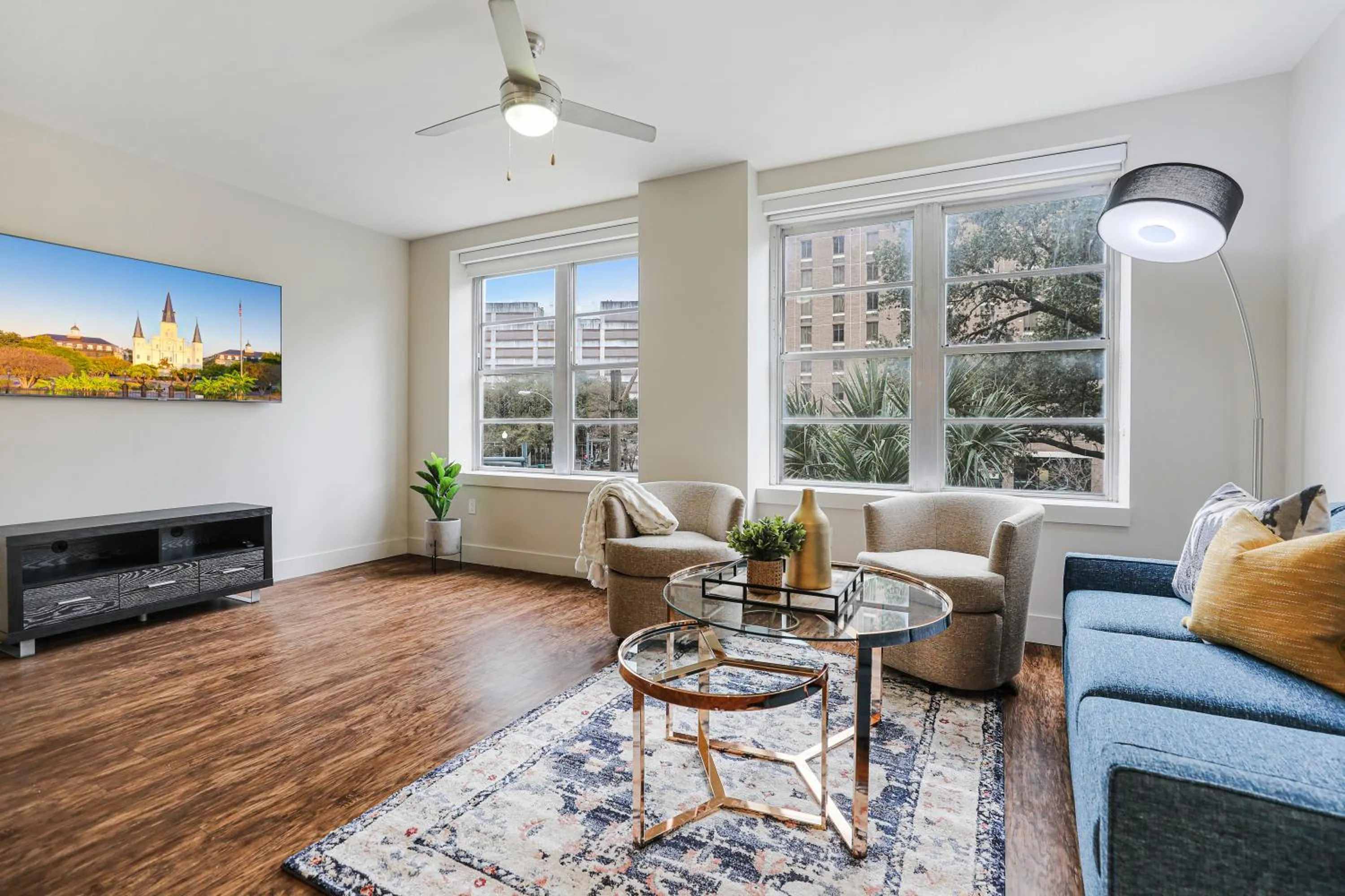 Living room in Modern & Fully Furnished Apartments in the Heart of the City