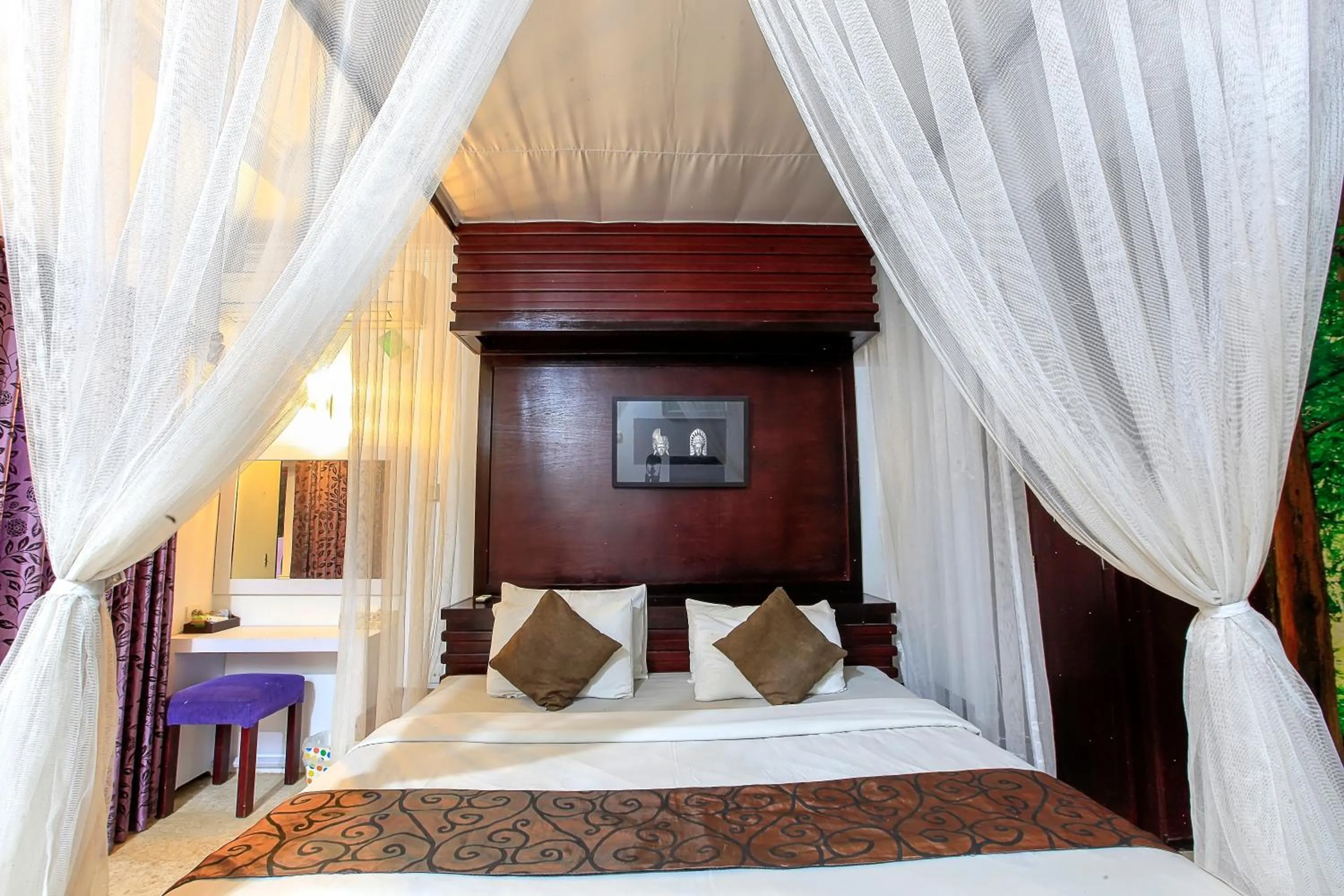 Bed in Lavender Villa & Spa