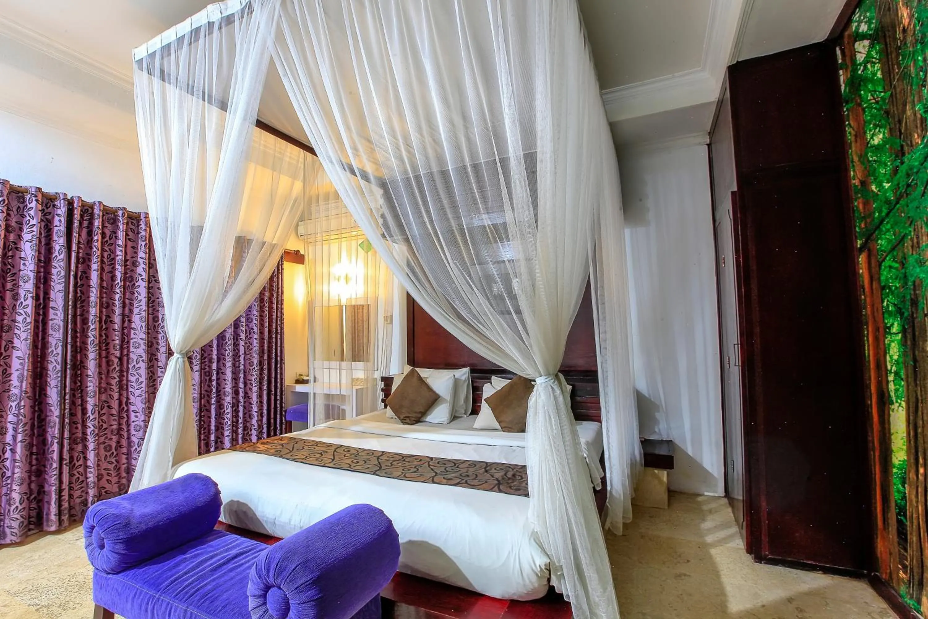 Bed in Lavender Villa & Spa