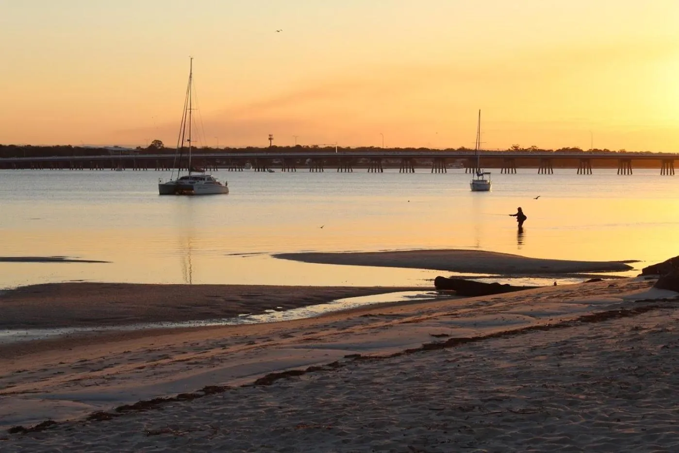 Sunset in Fairways Golf & Beach Retreat Bribie Island