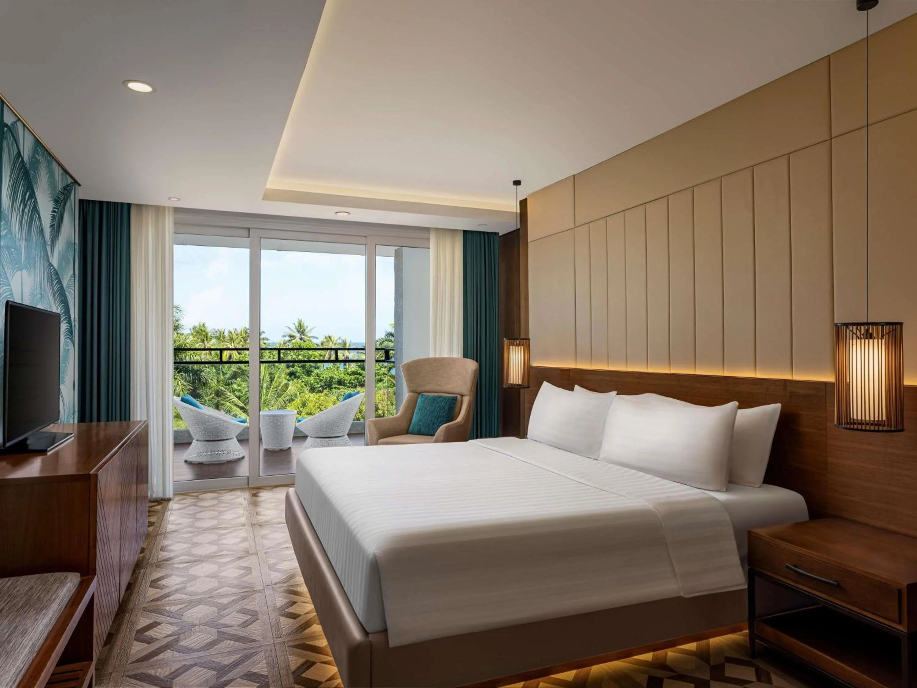 Bedroom, Bed in Movenpick Resort & Spa Boracay