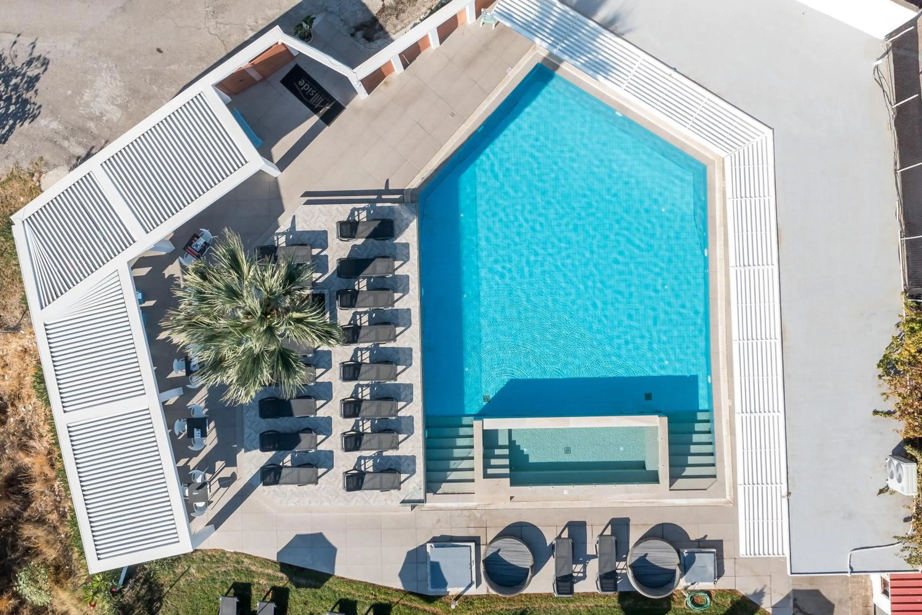 Pool view in Hillside Studios & Apartments