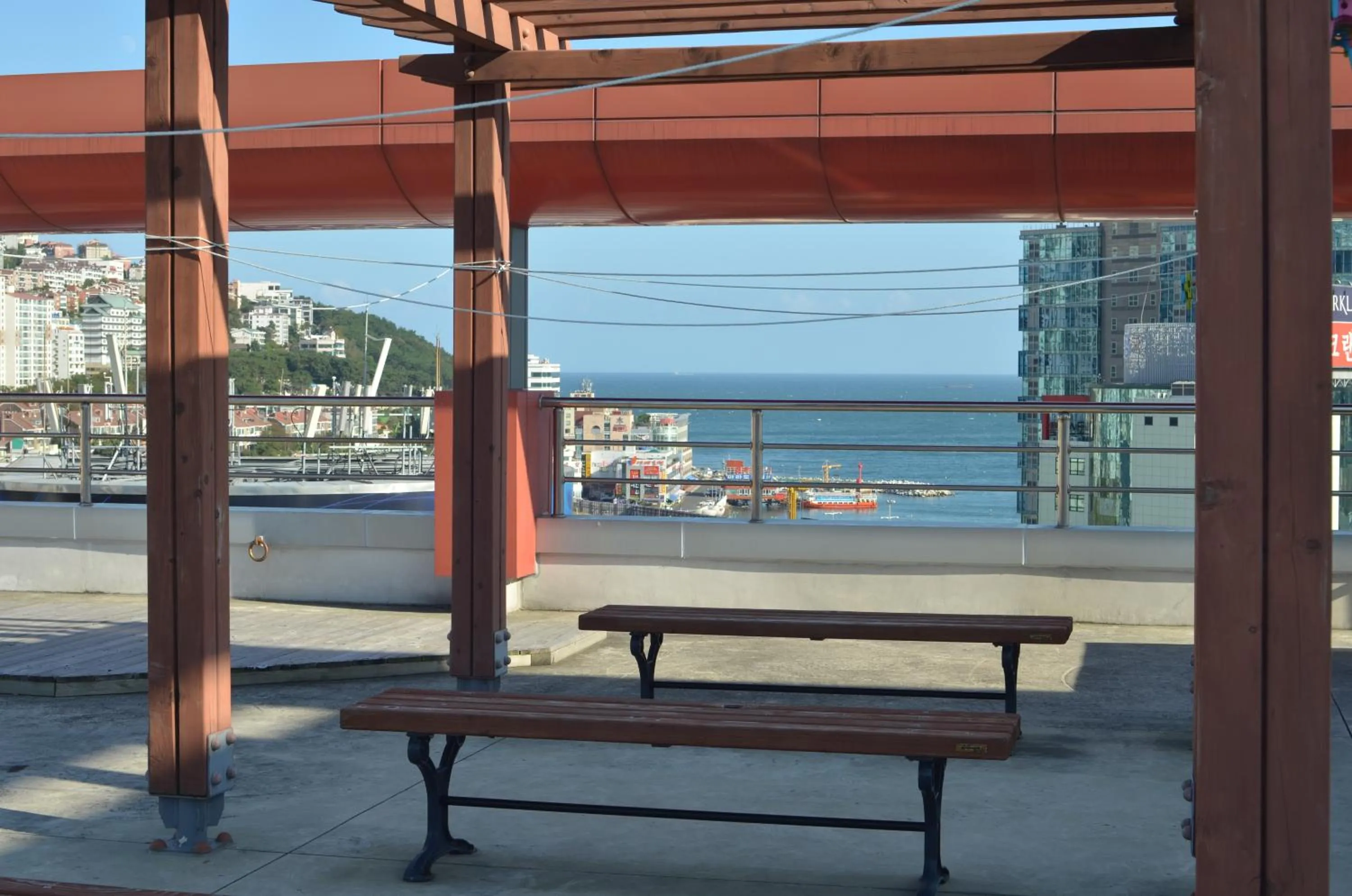 Balcony/Terrace in Busan Popcorn Hostel