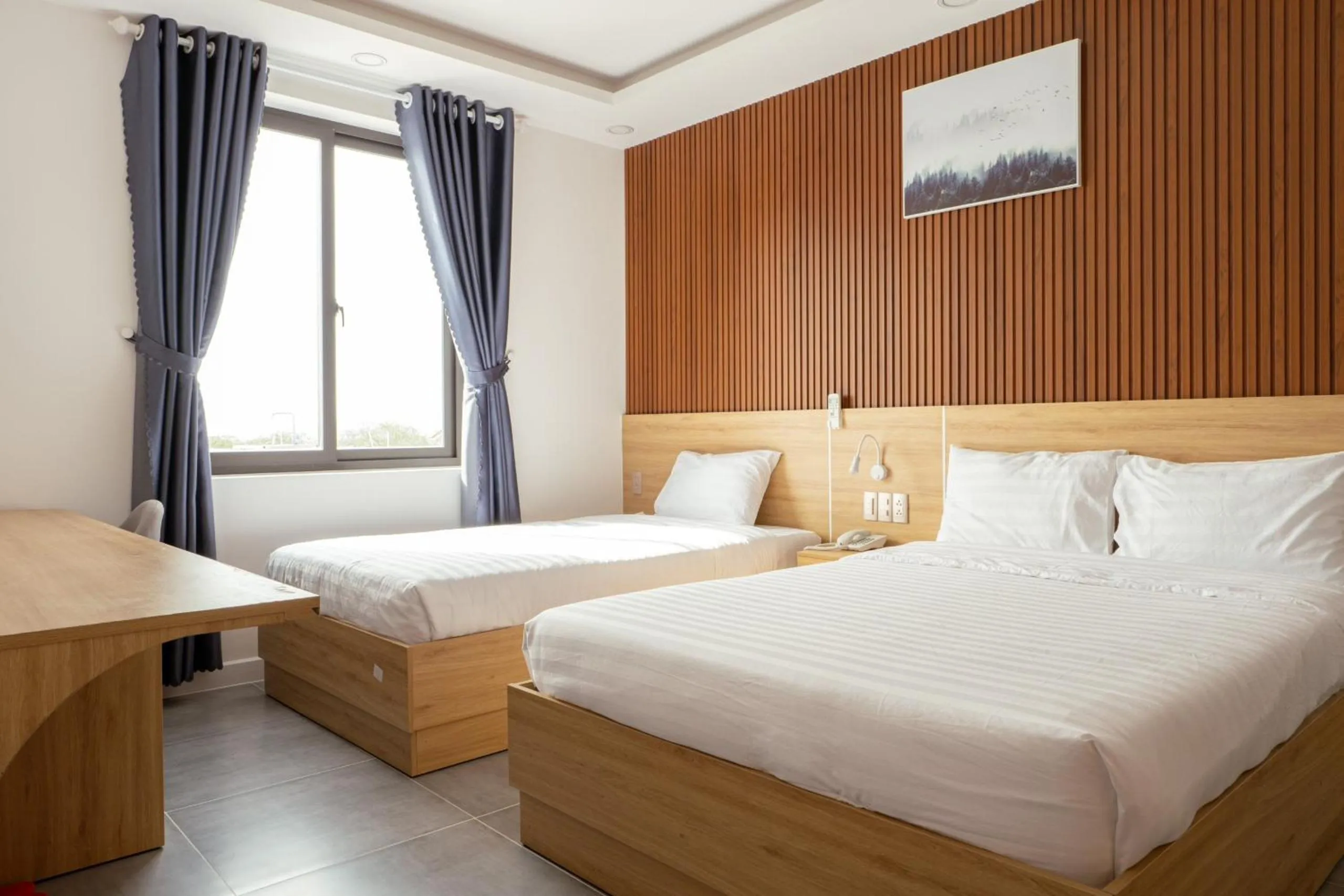 Bed in Ngọc Anh Hotel