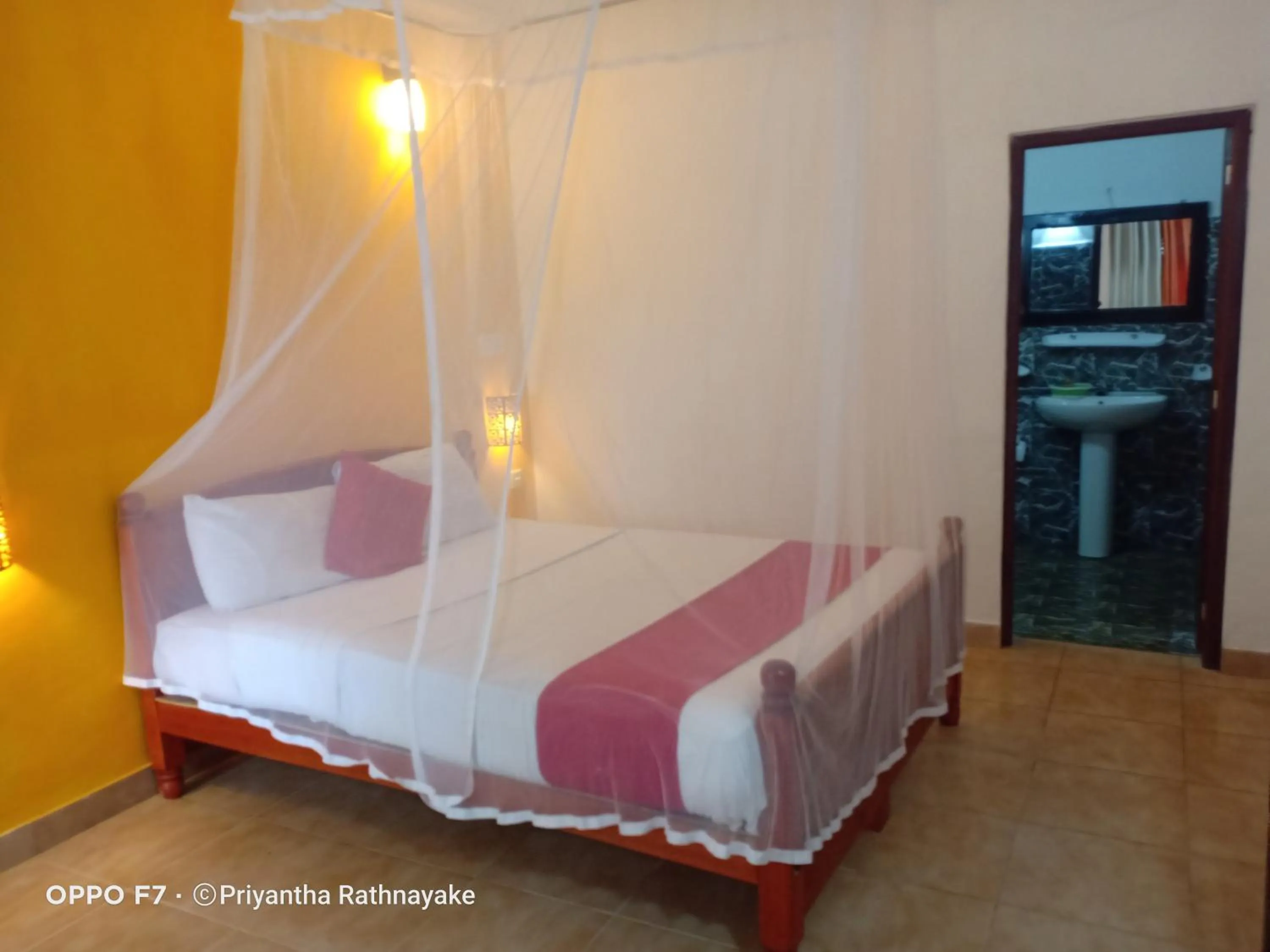 Bed in Ella Forest Paradise Hotel