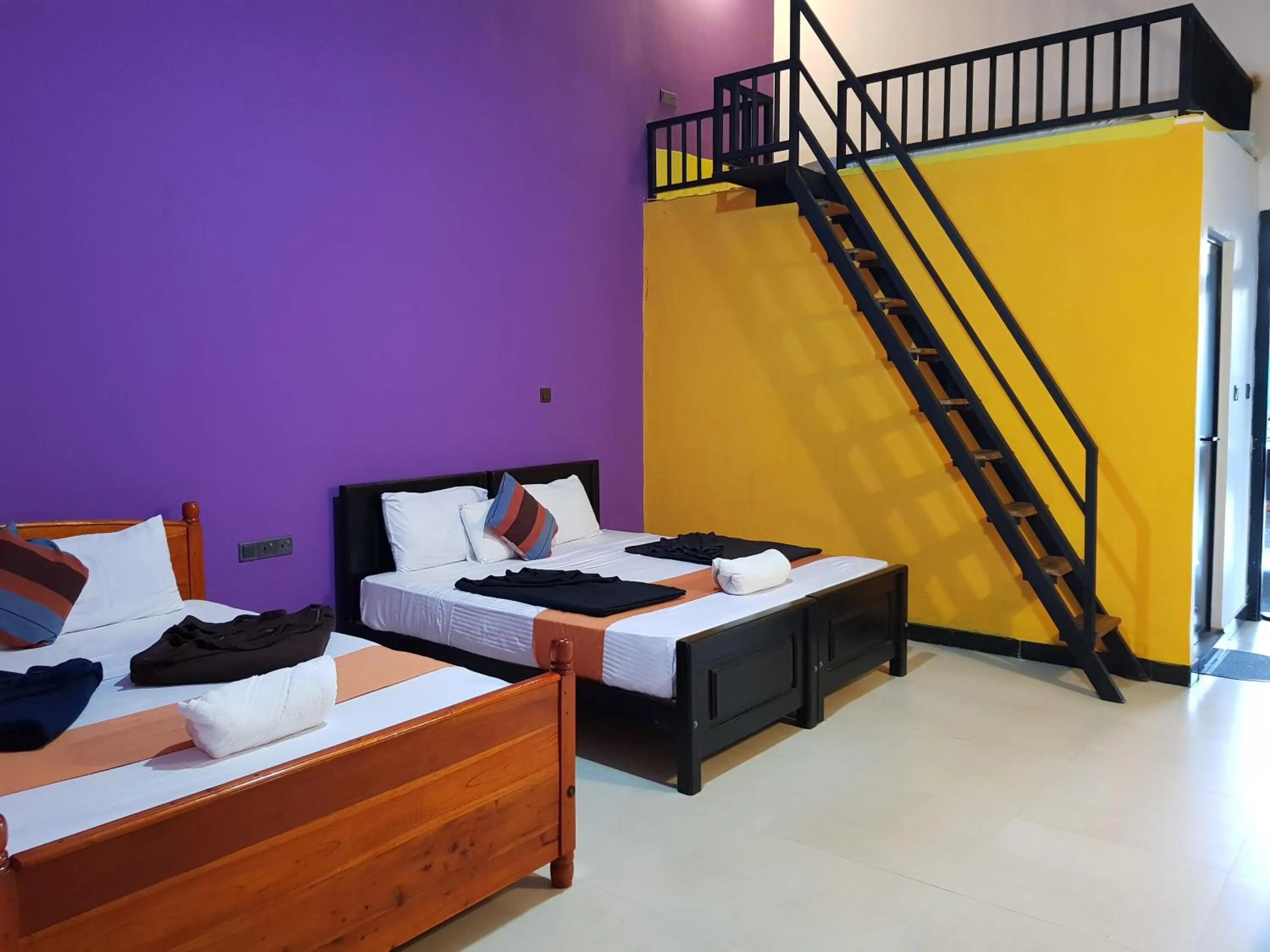 Bed in Ella Forest Paradise Hotel