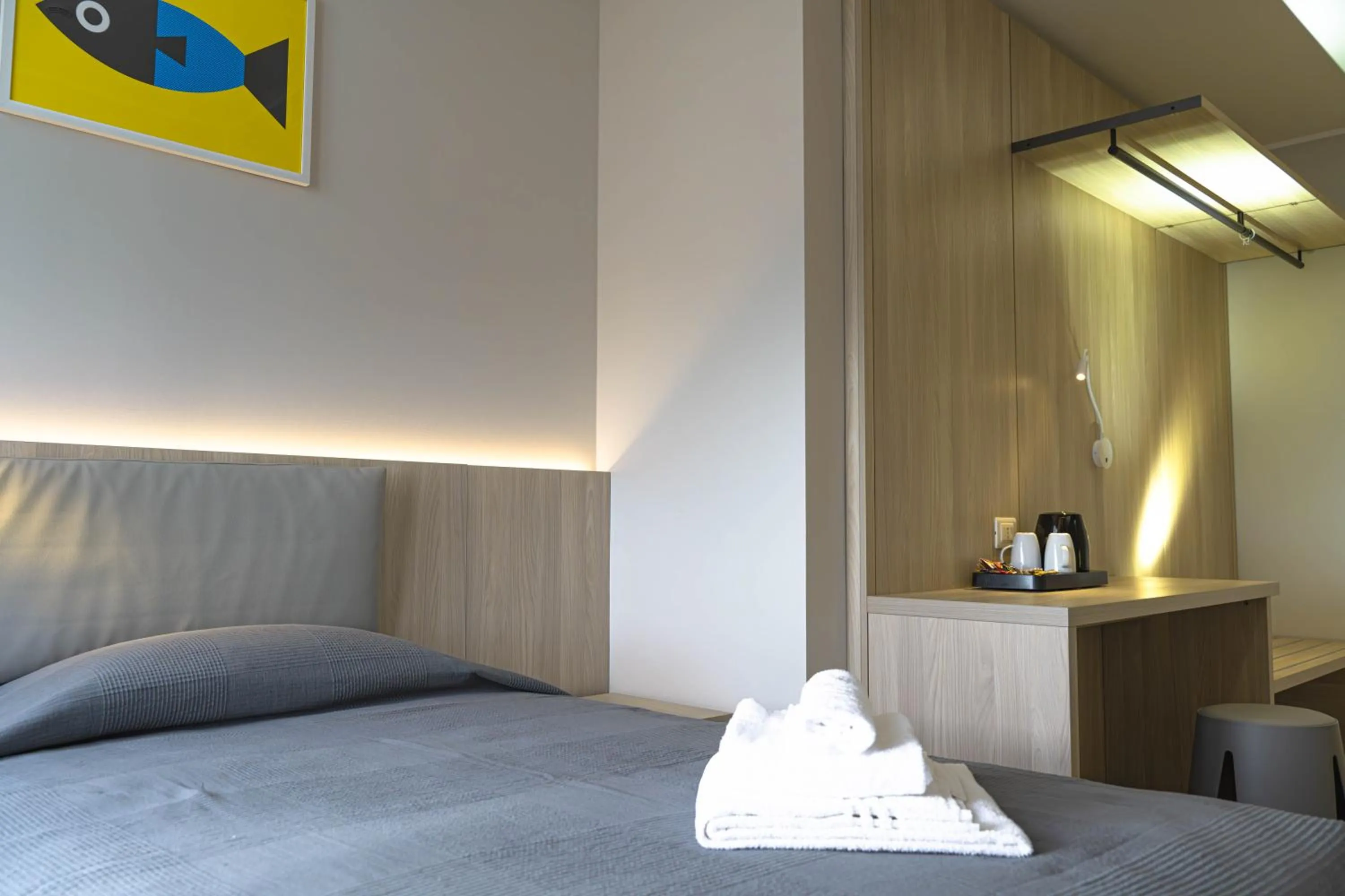 Bed in Hotel Tritone