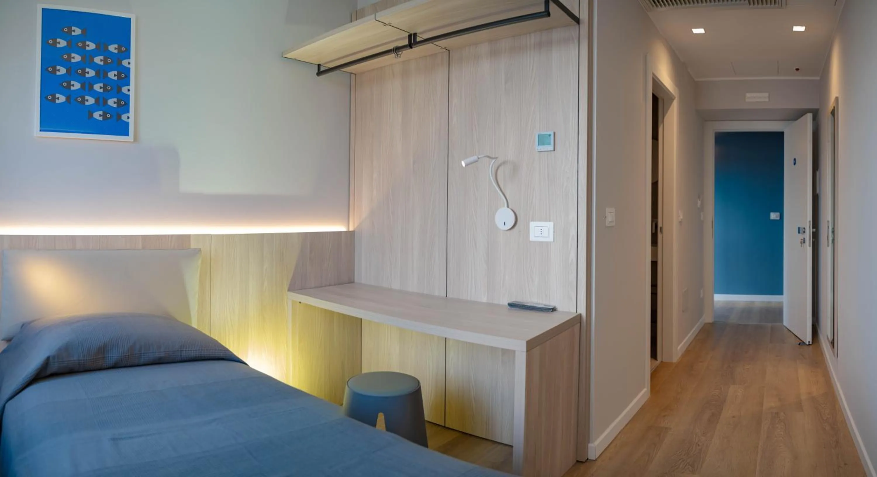 Bed in Hotel Tritone