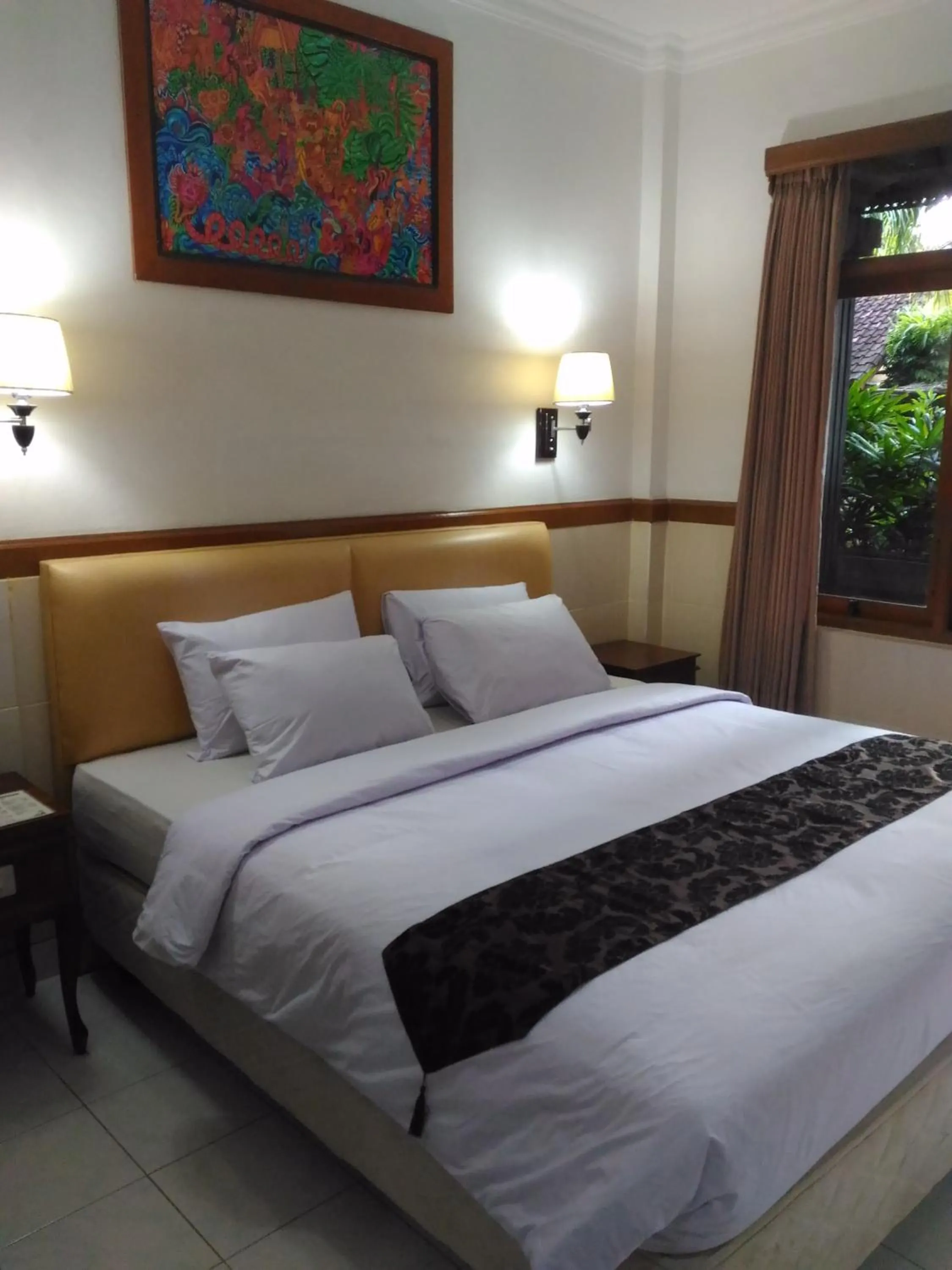 Bed in Hotel Sorga Cottages