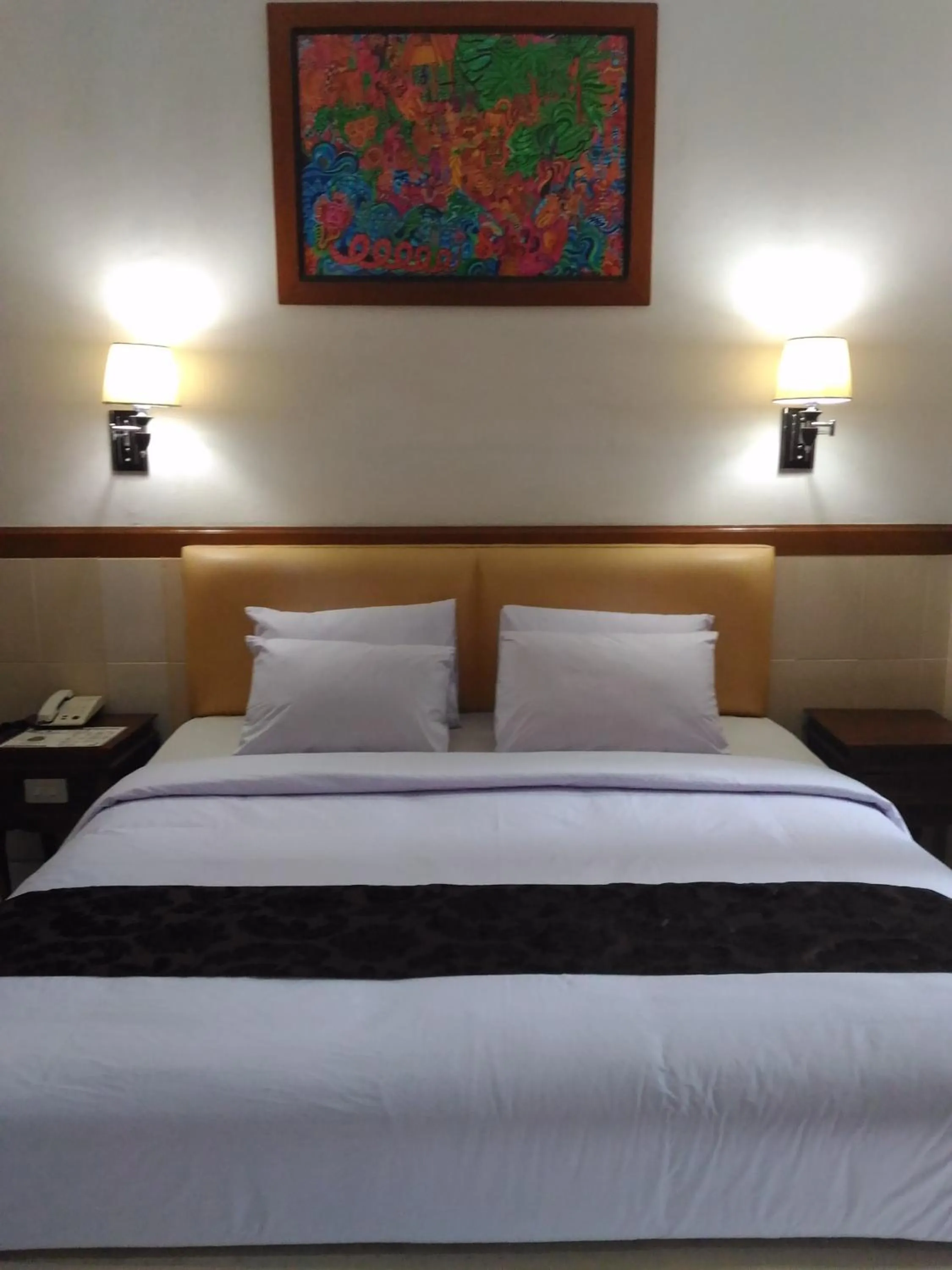 Bed in Hotel Sorga Cottages