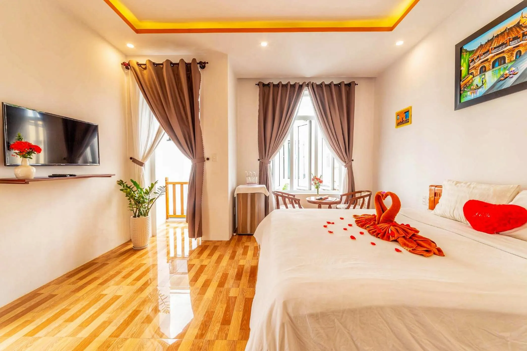 Bedroom, Bed in An Bang beach White Sand Sea Villa