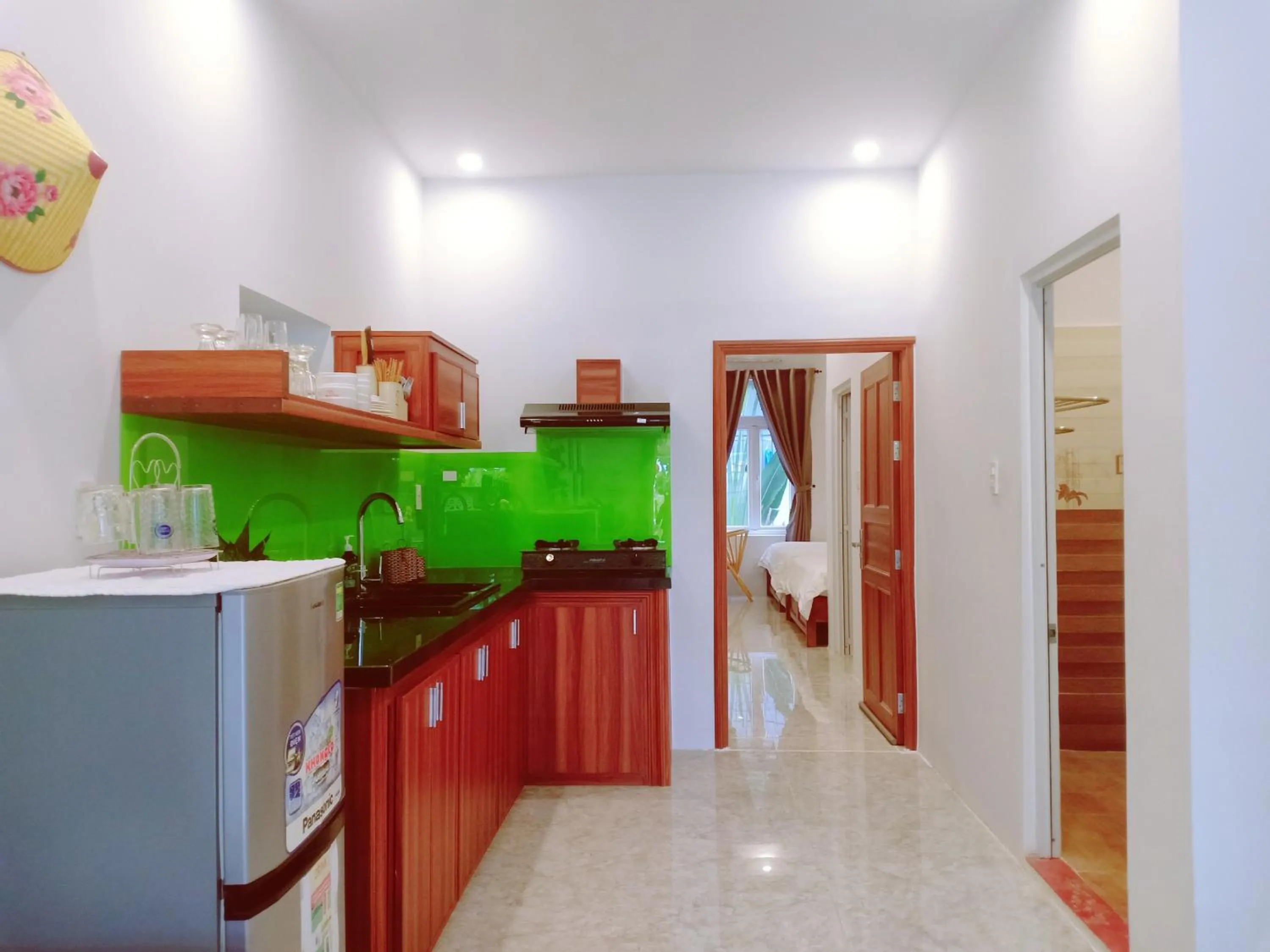 Kitchen or kitchenette in An Bang beach White Sand Sea Villa