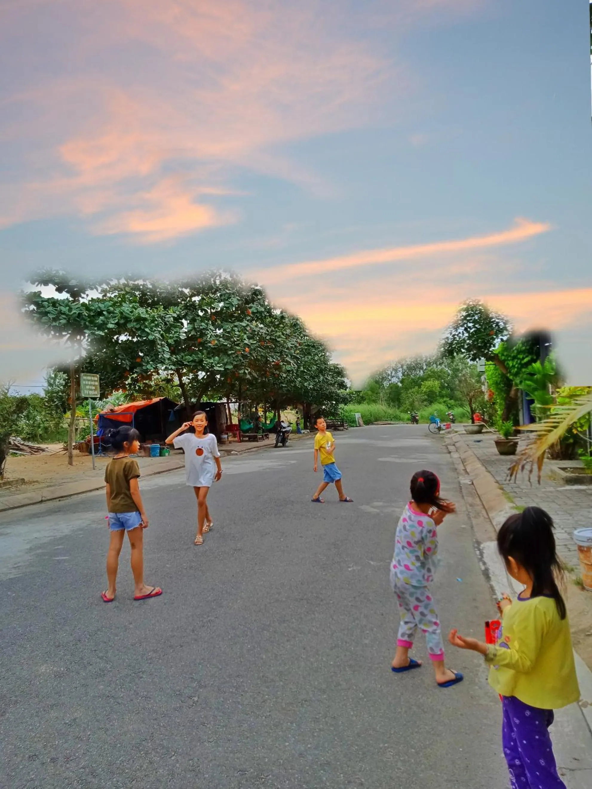 People in An Bang beach White Sand Sea Villa