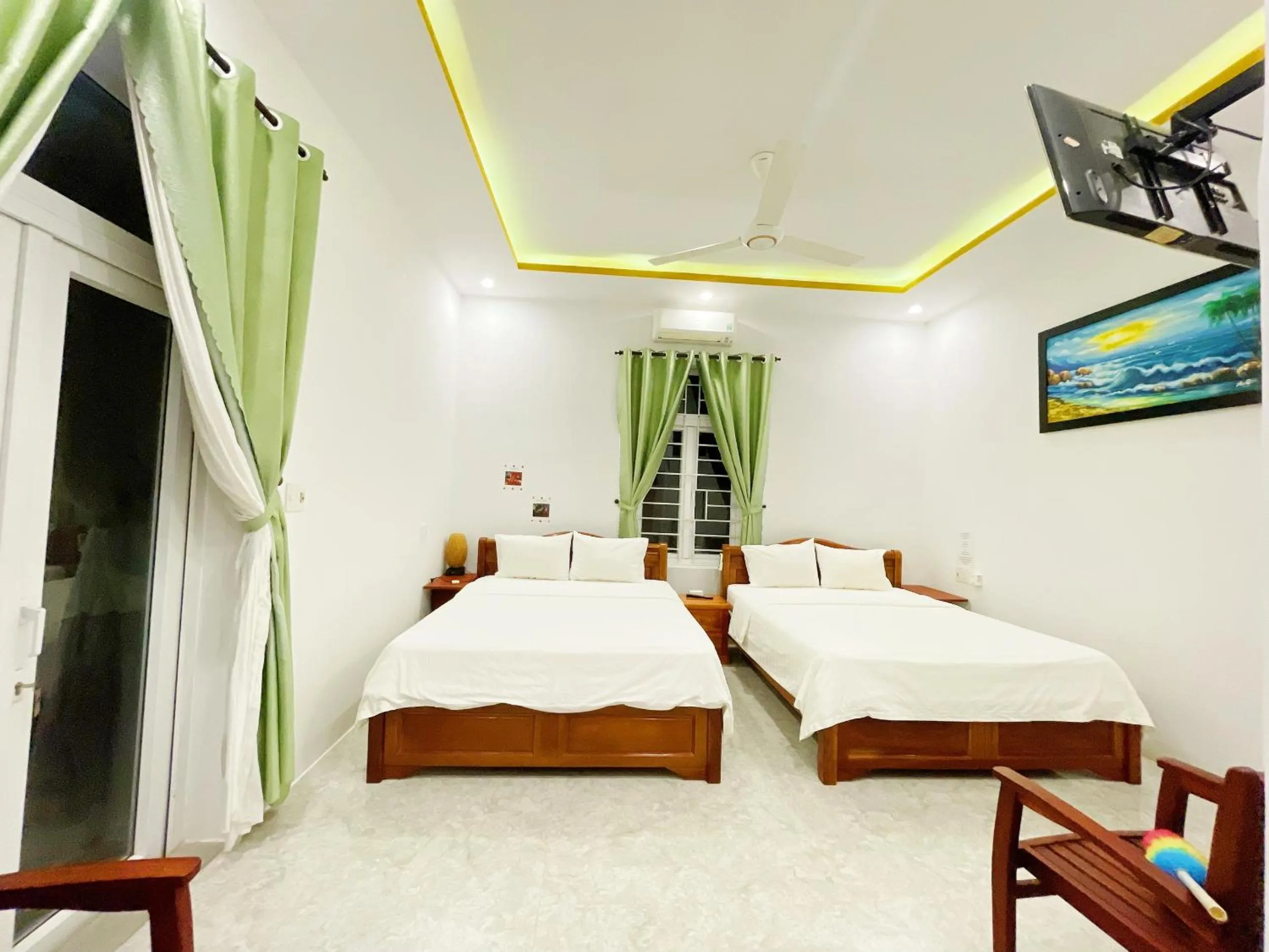 Bedroom, Bed in An Bang beach White Sand Sea Villa