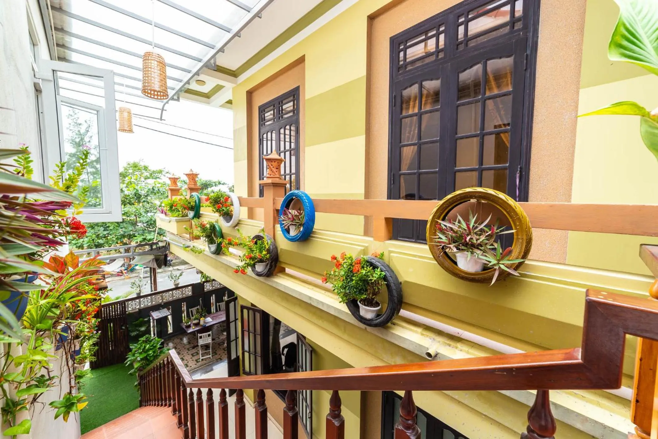 Balcony/Terrace in An Bang beach White Sand Sea Villa