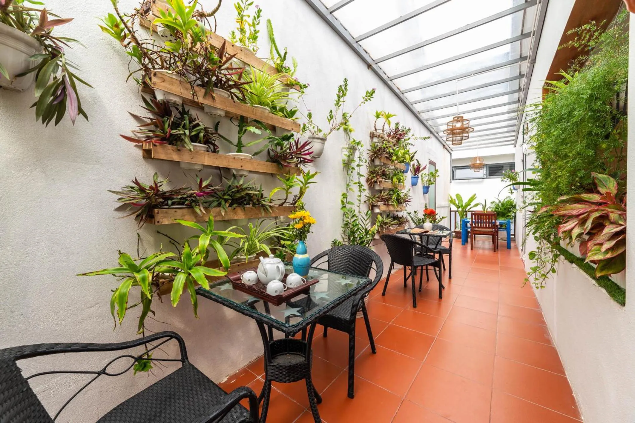 Garden in An Bang beach White Sand Sea Villa