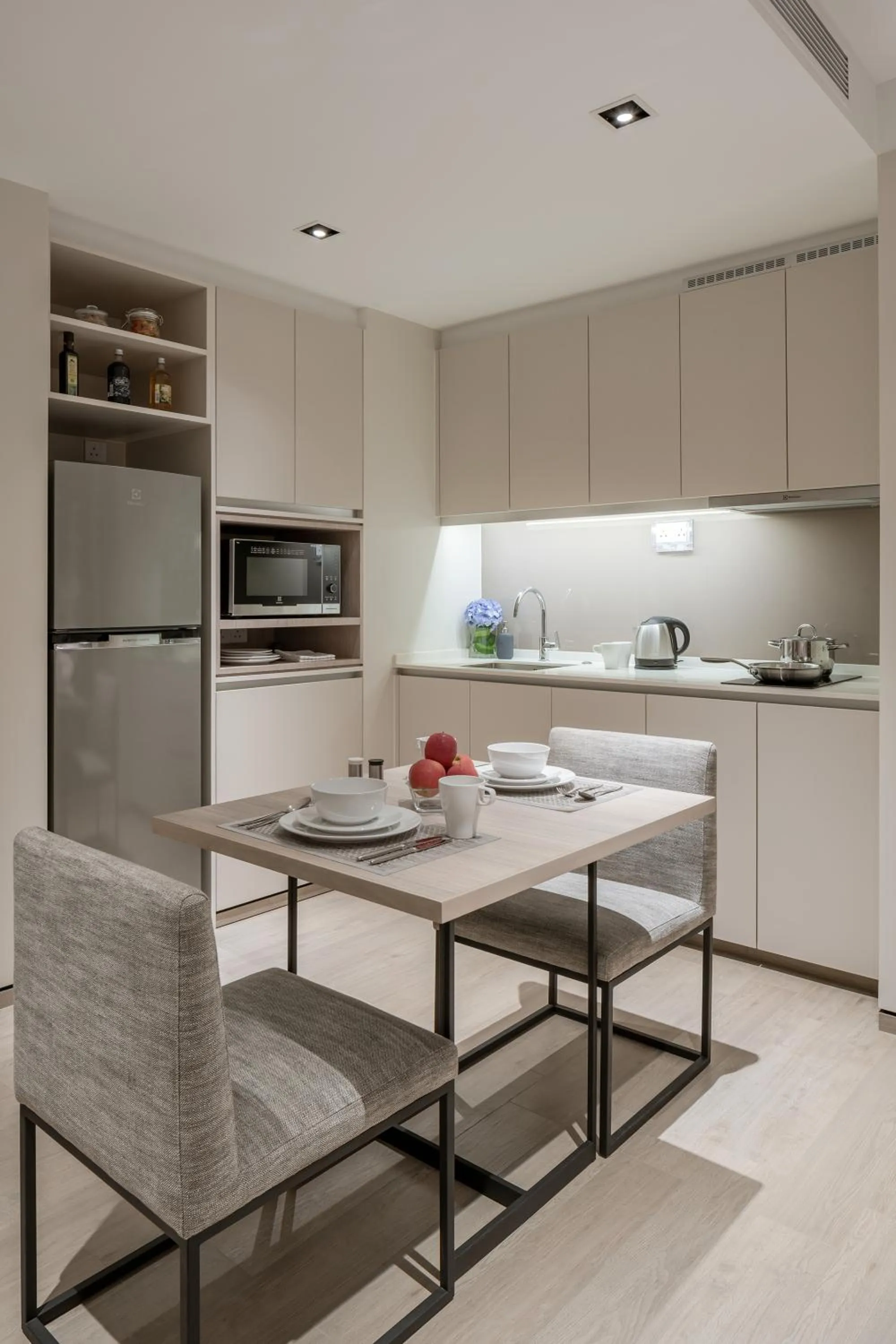 Kitchen or kitchenette in Le Grove Serviced Residences