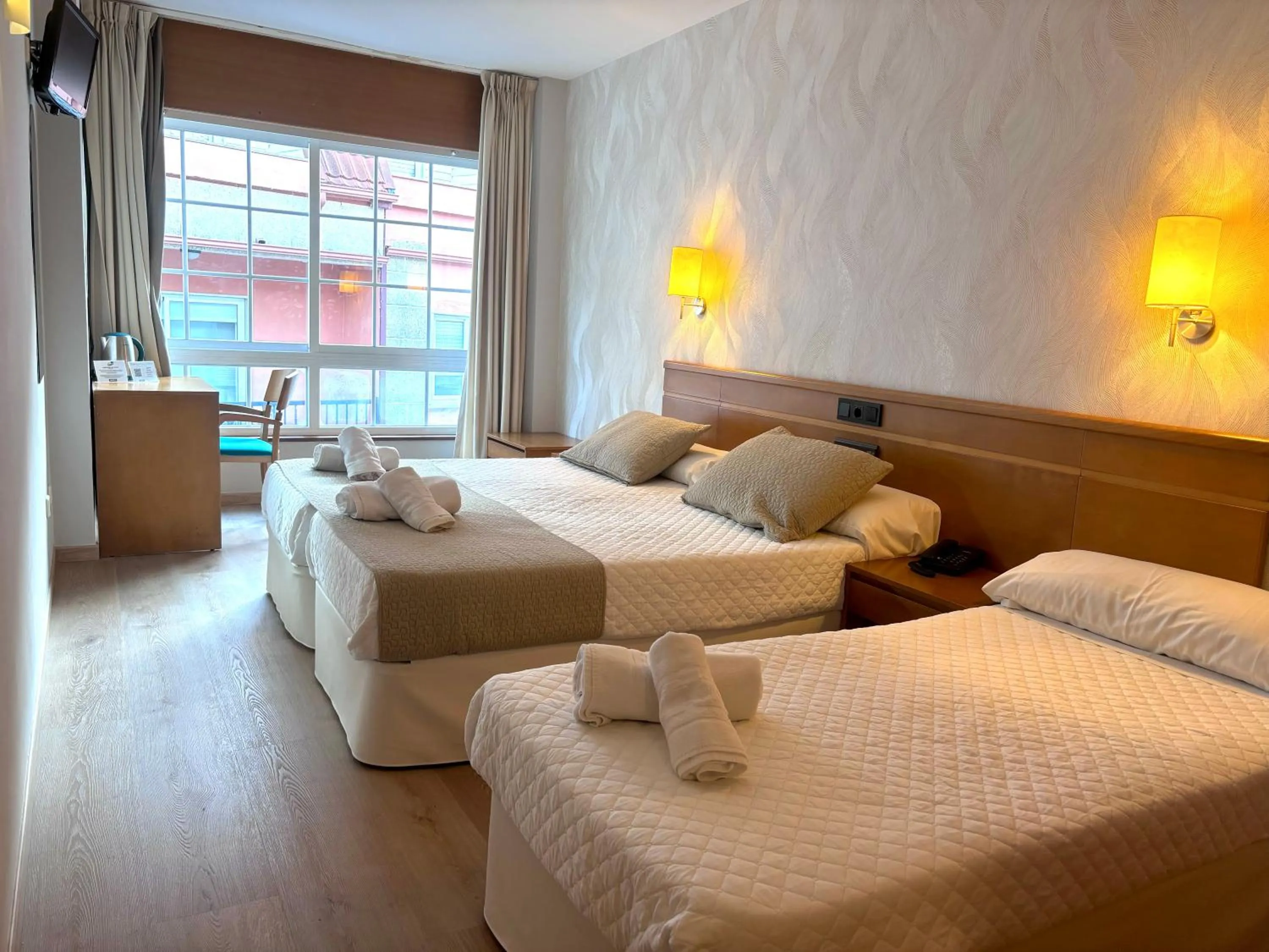 Bed in Hotel Atalaya I