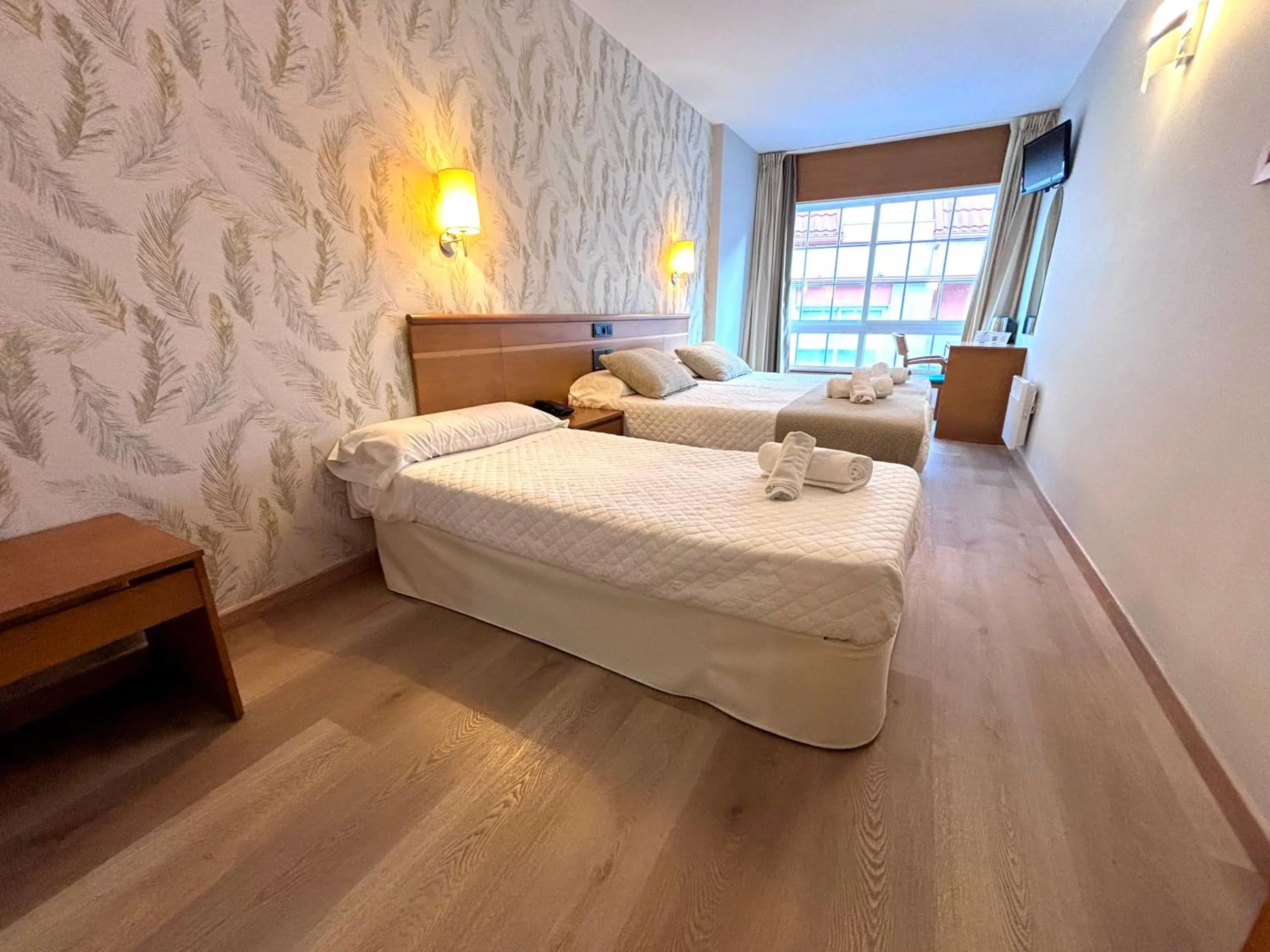 Bed in Hotel Atalaya I