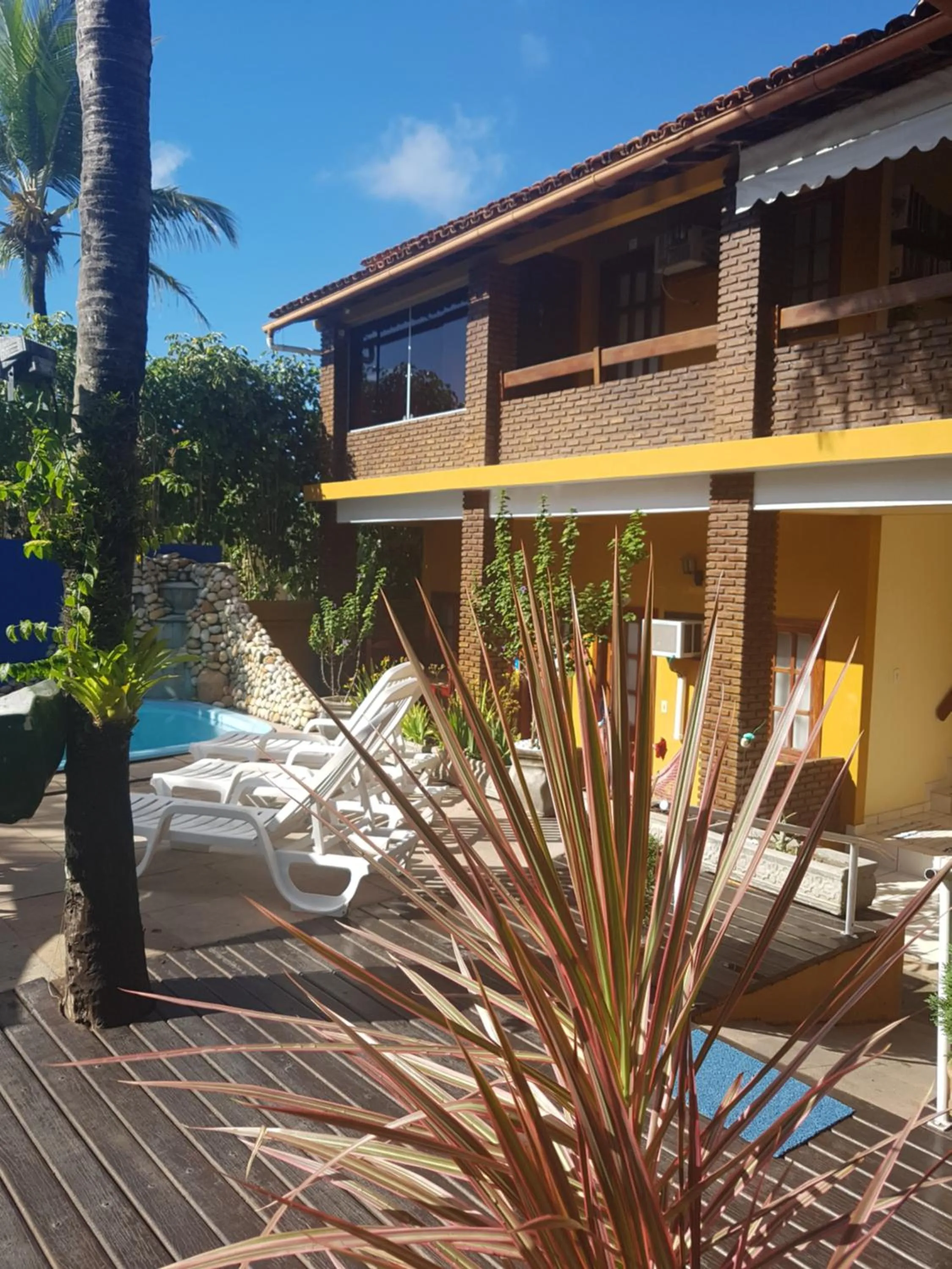 Inner courtyard view in Pousada A Flor da Terra