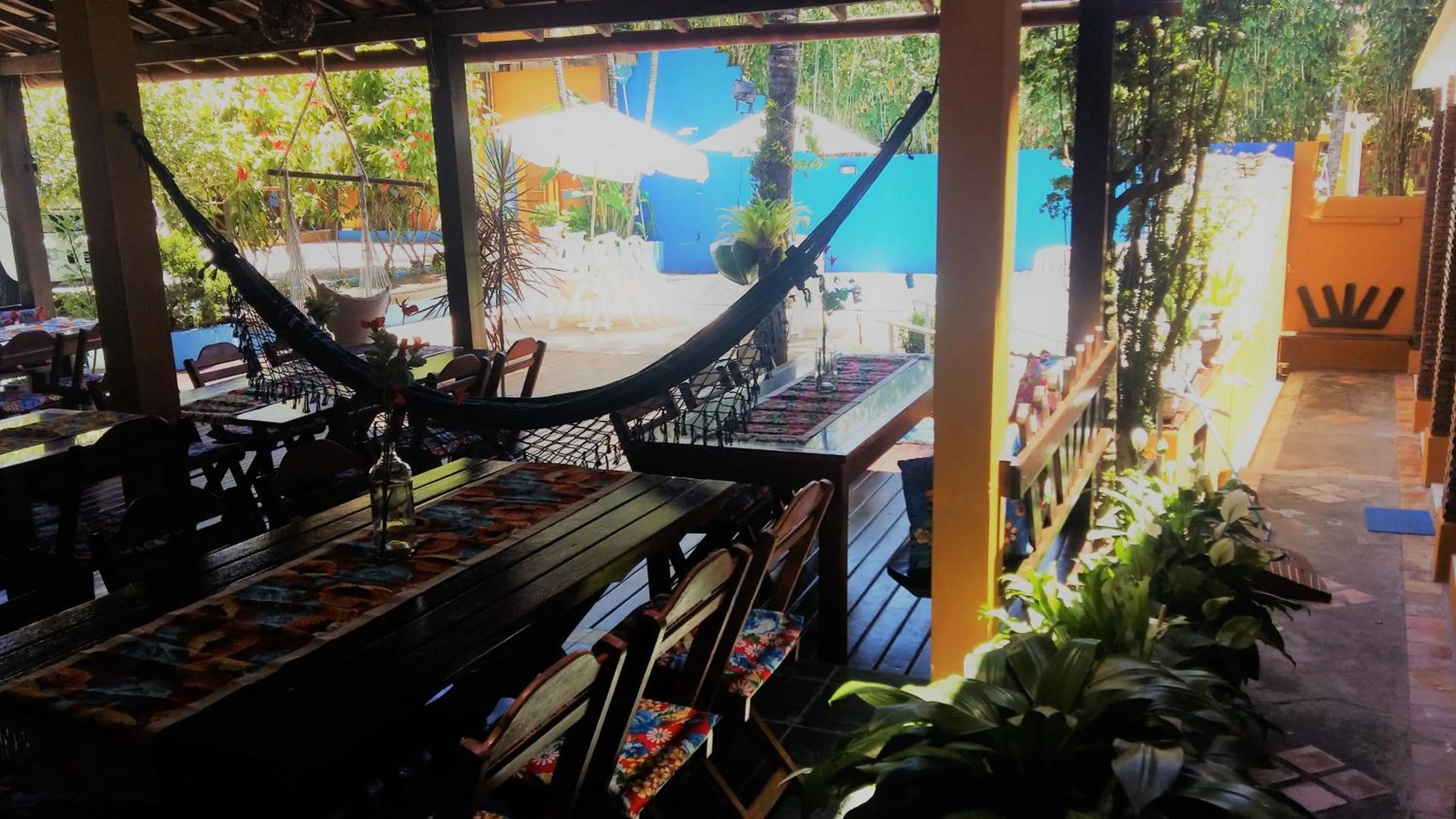 Inner courtyard view in Pousada A Flor da Terra