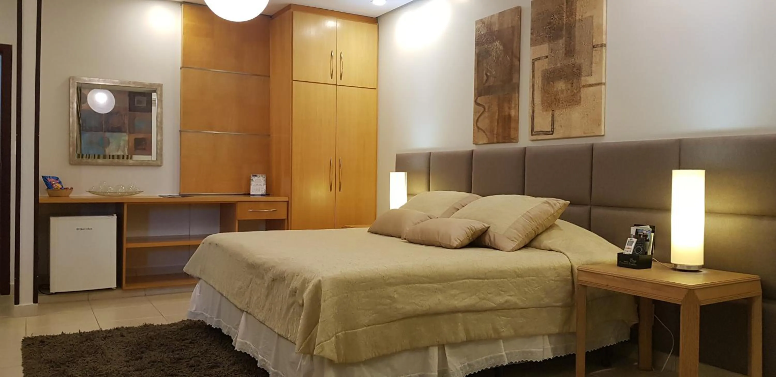 Bed in Hotel das Palmeiras