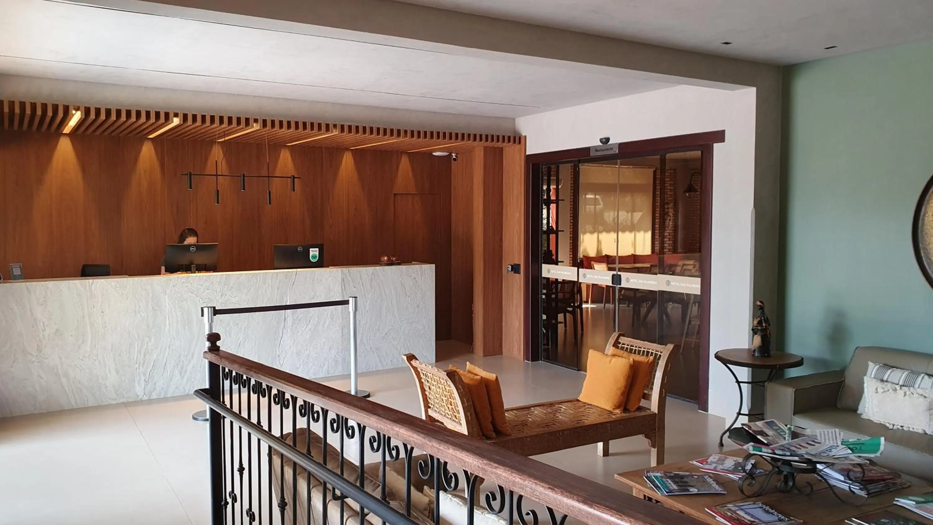 Lobby or reception in Hotel das Palmeiras