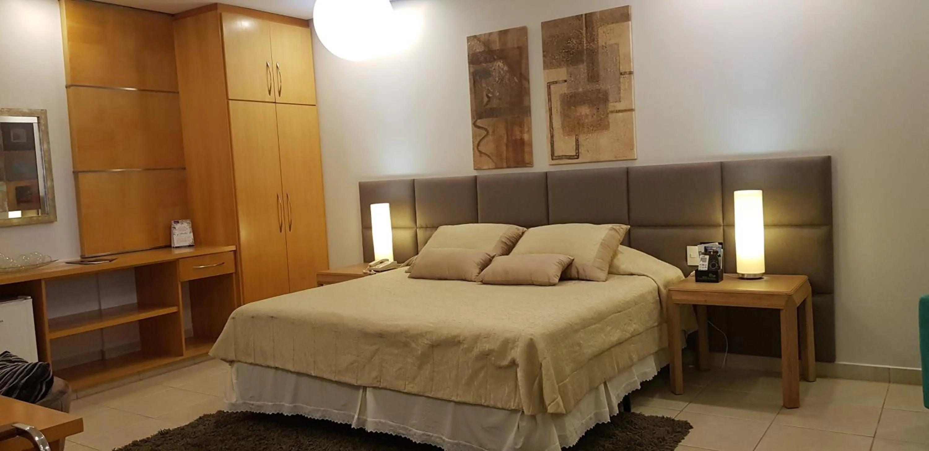 Bed in Hotel das Palmeiras