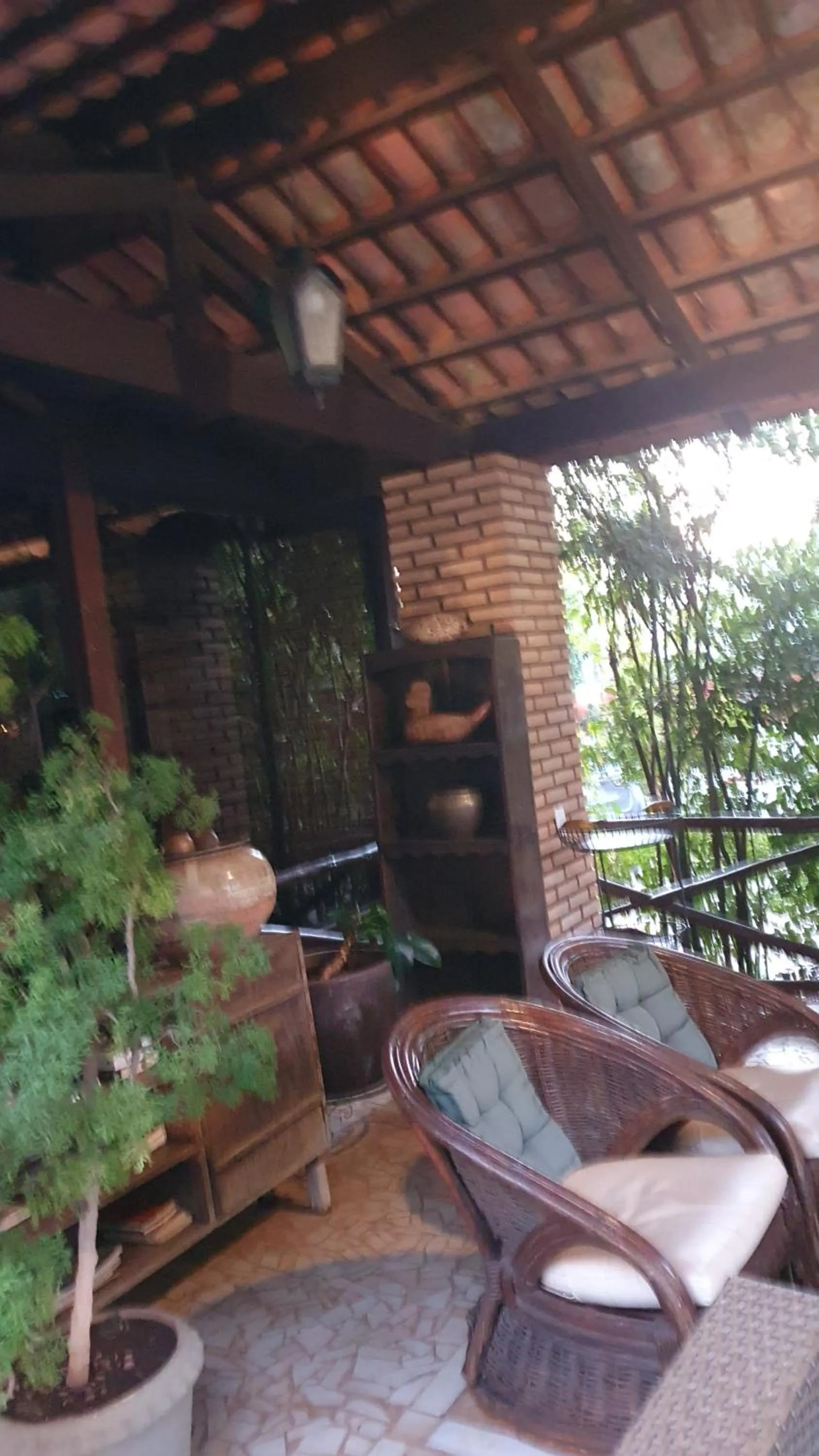 Seating area in Hotel das Palmeiras