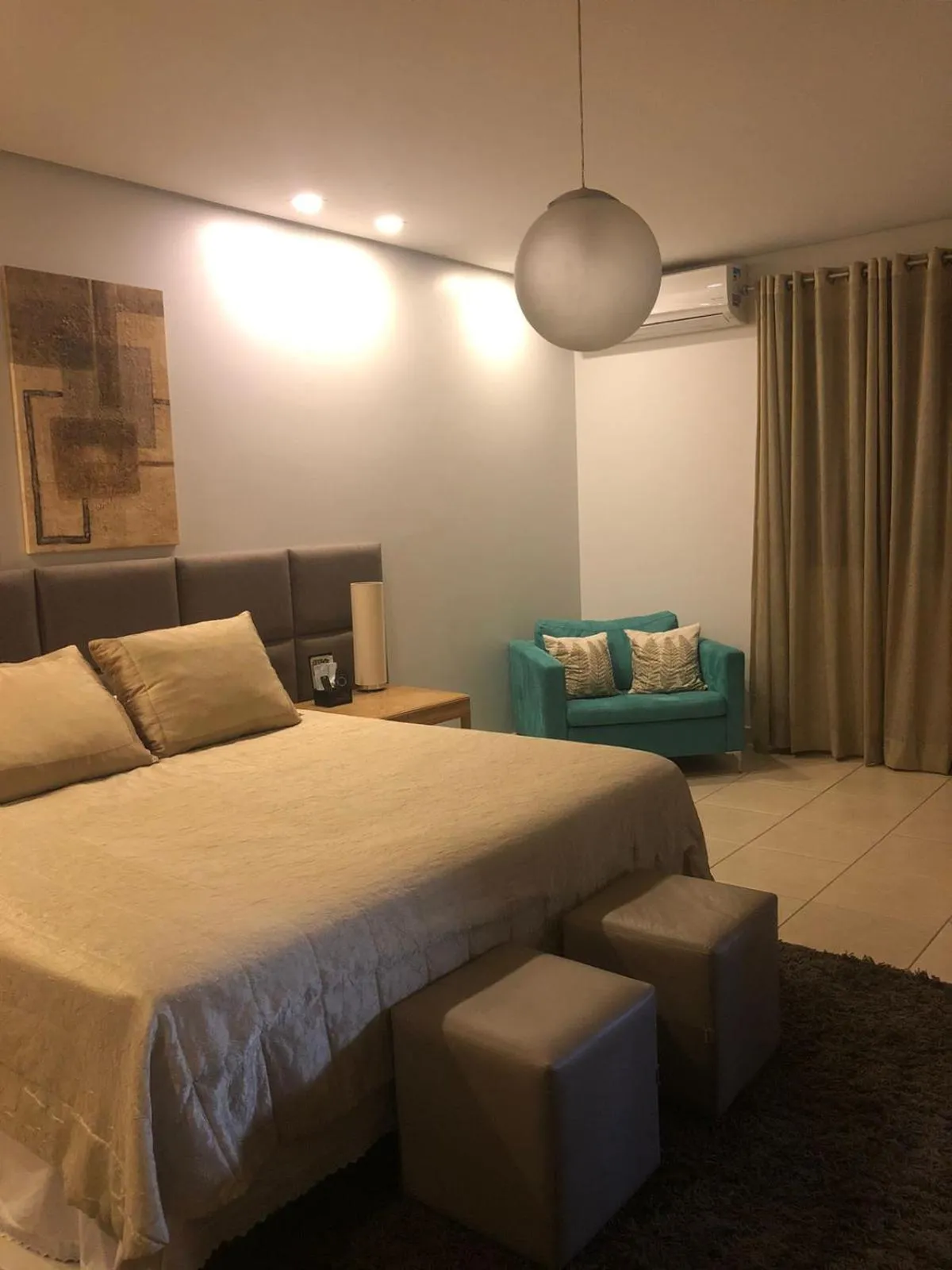 Bed in Hotel das Palmeiras